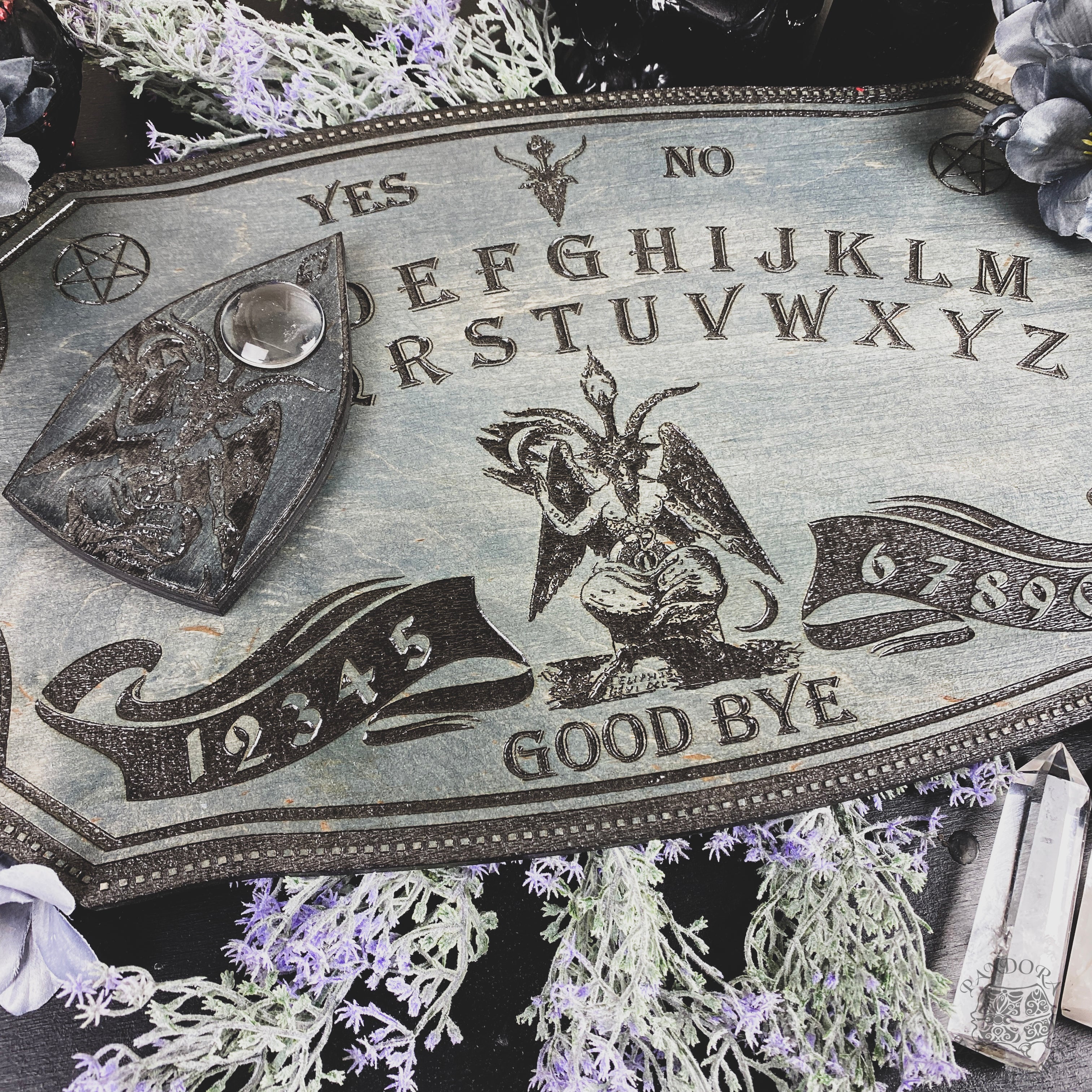 Ouija Board - Baphomet - Gray wood - SS