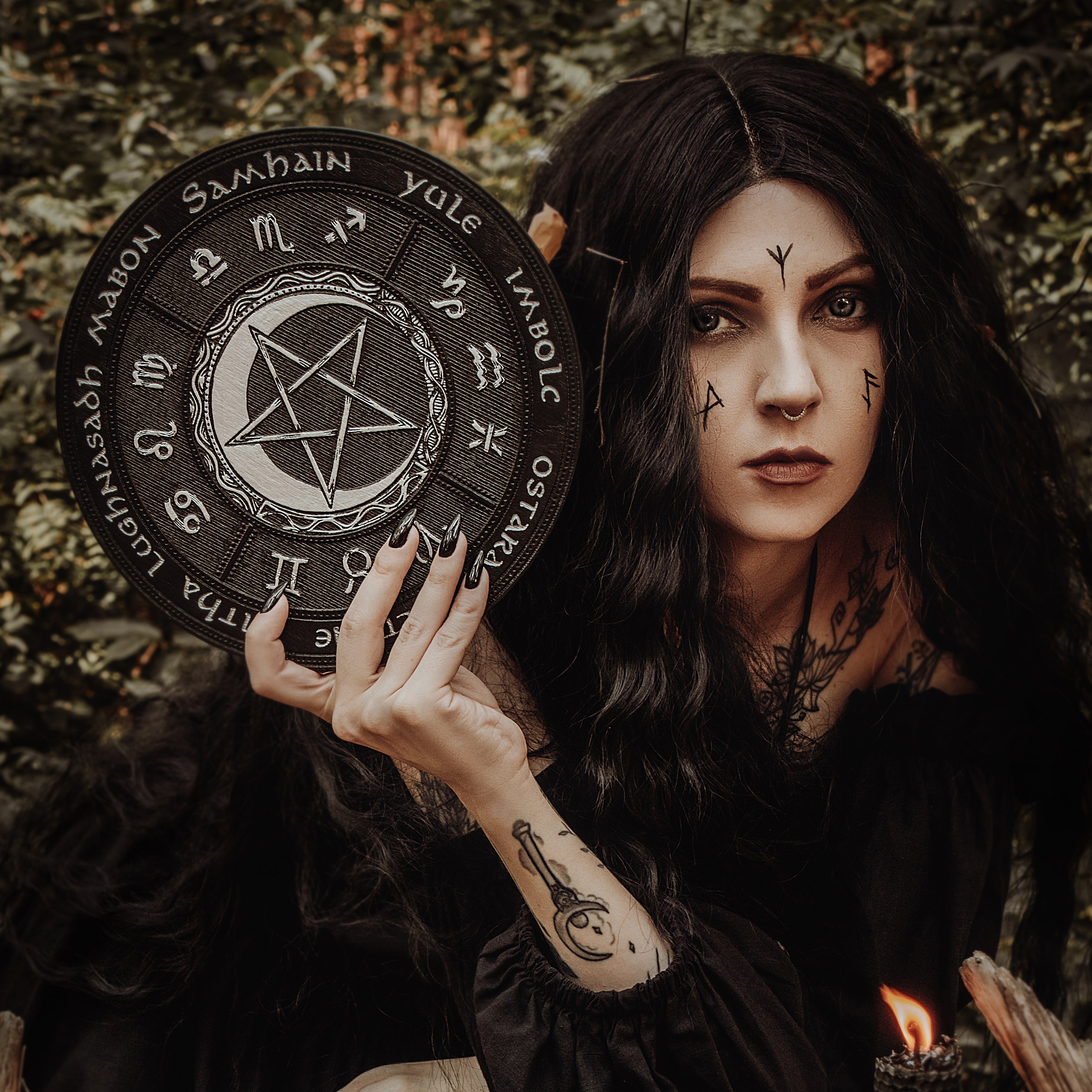 Wheel of the Year - PentaMoon - Black\Silver - SS