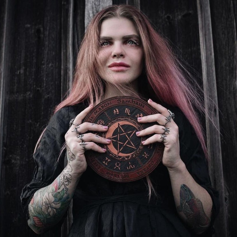 Wheel of the Year - PentaMoon - Red wood\Copper