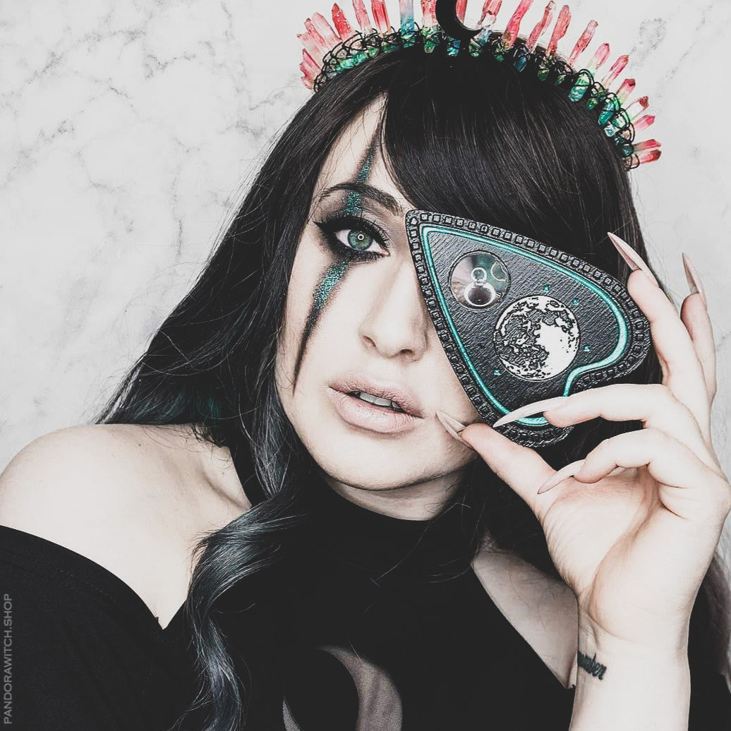 Planchette - Moon - Emerald