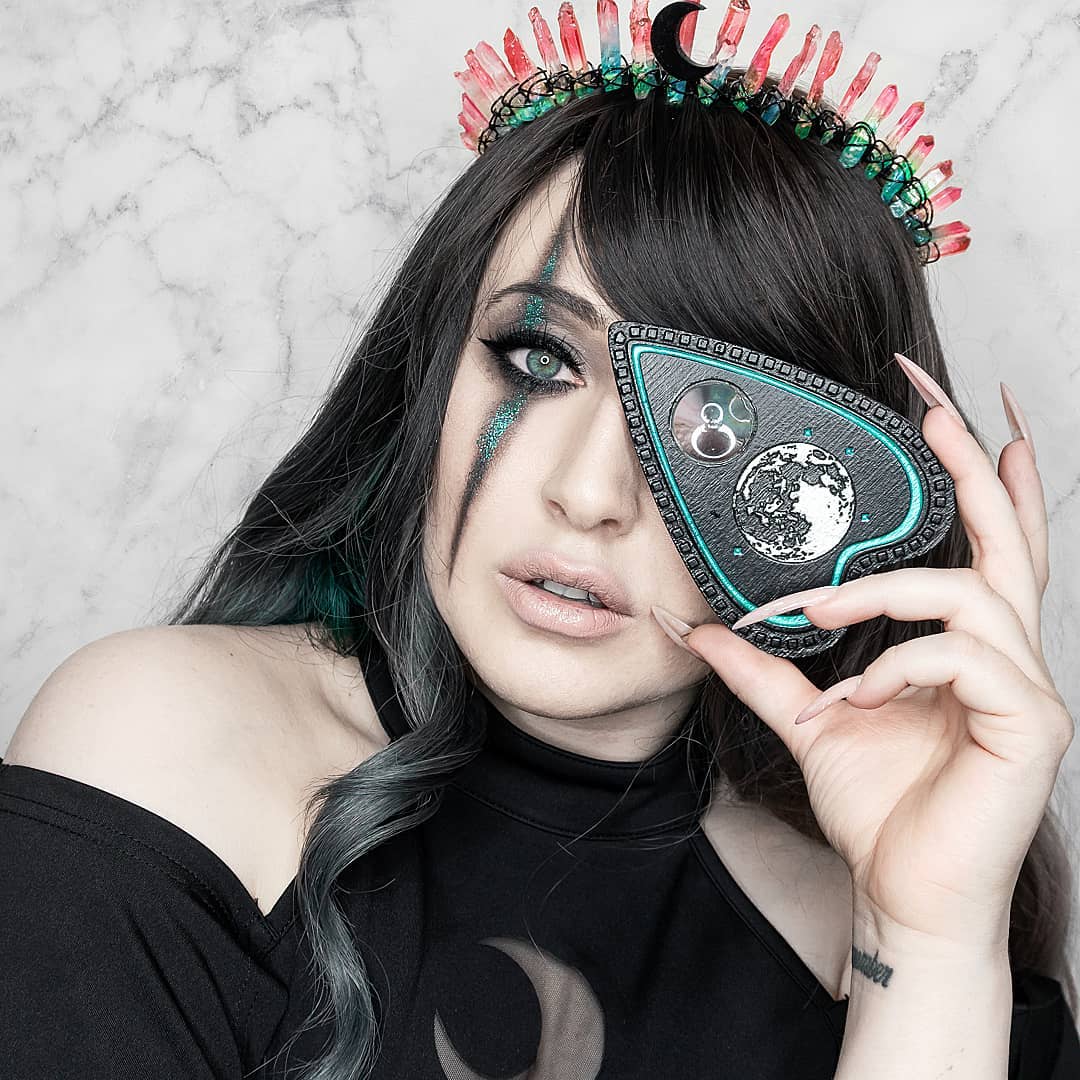 Ouija Board - Black and Emerald Crystals