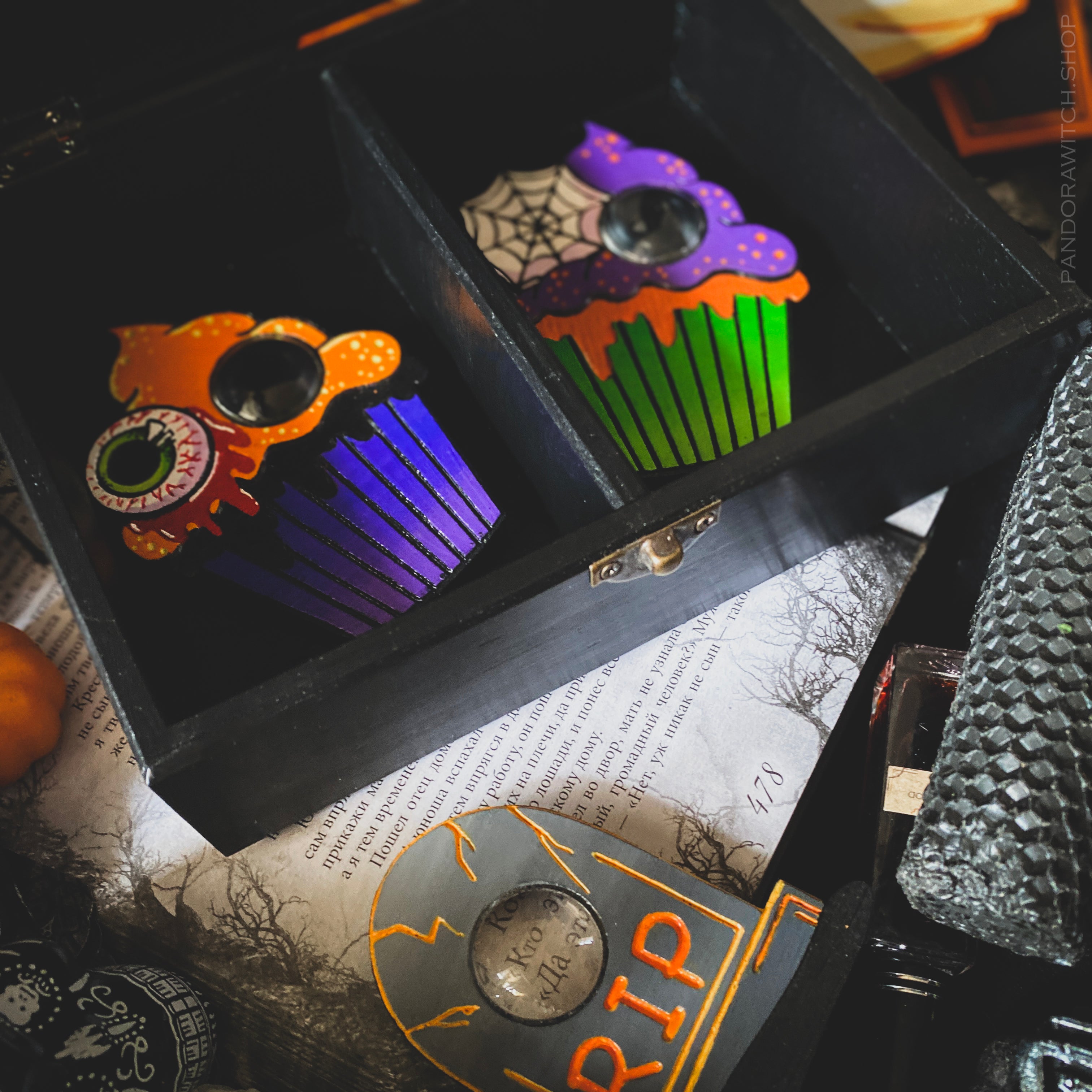 Box - Violet Pumpkin Mood - For 2 or 4 Tarot decks