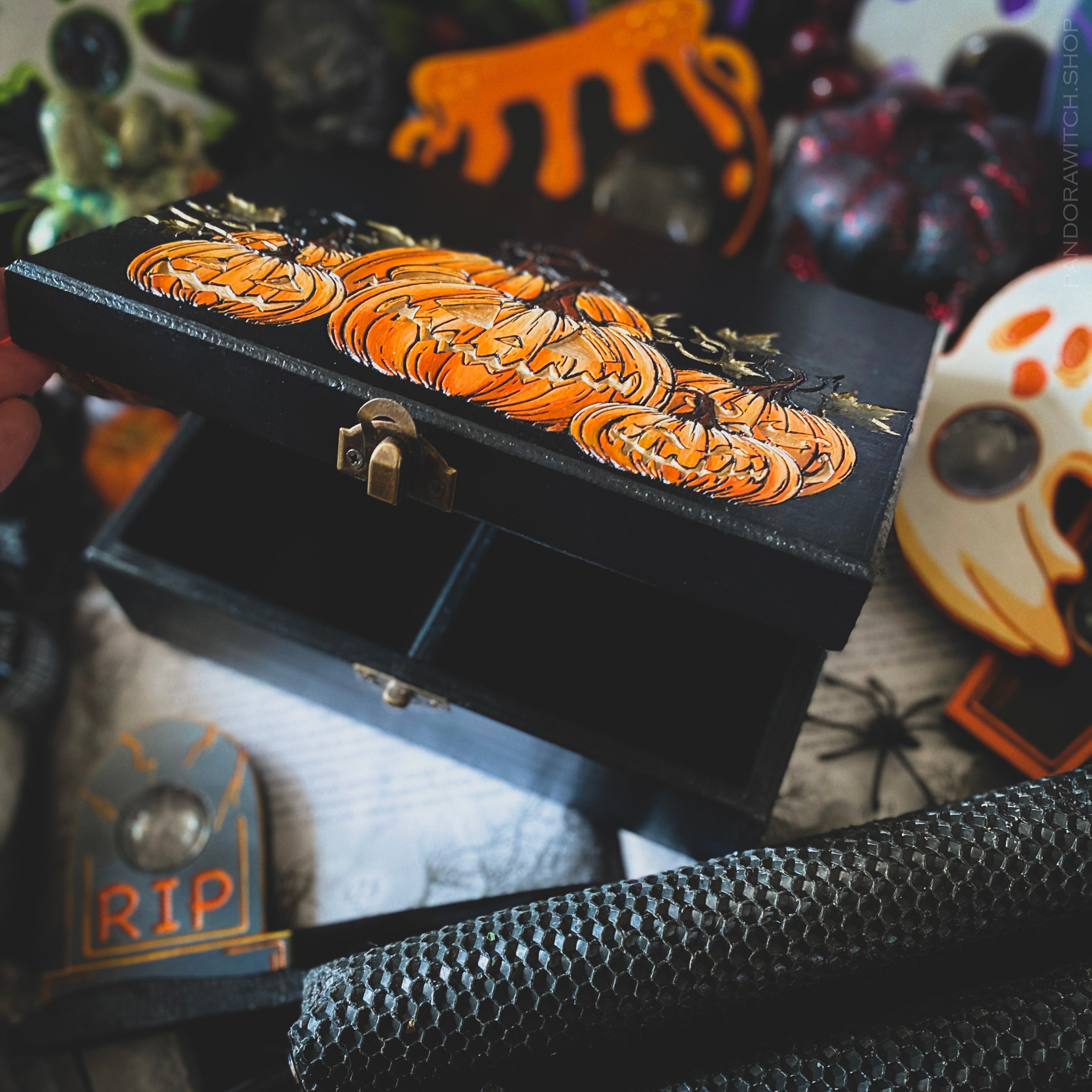 Box - Pumpkin Mood - For 2 or 4 Tarot decks