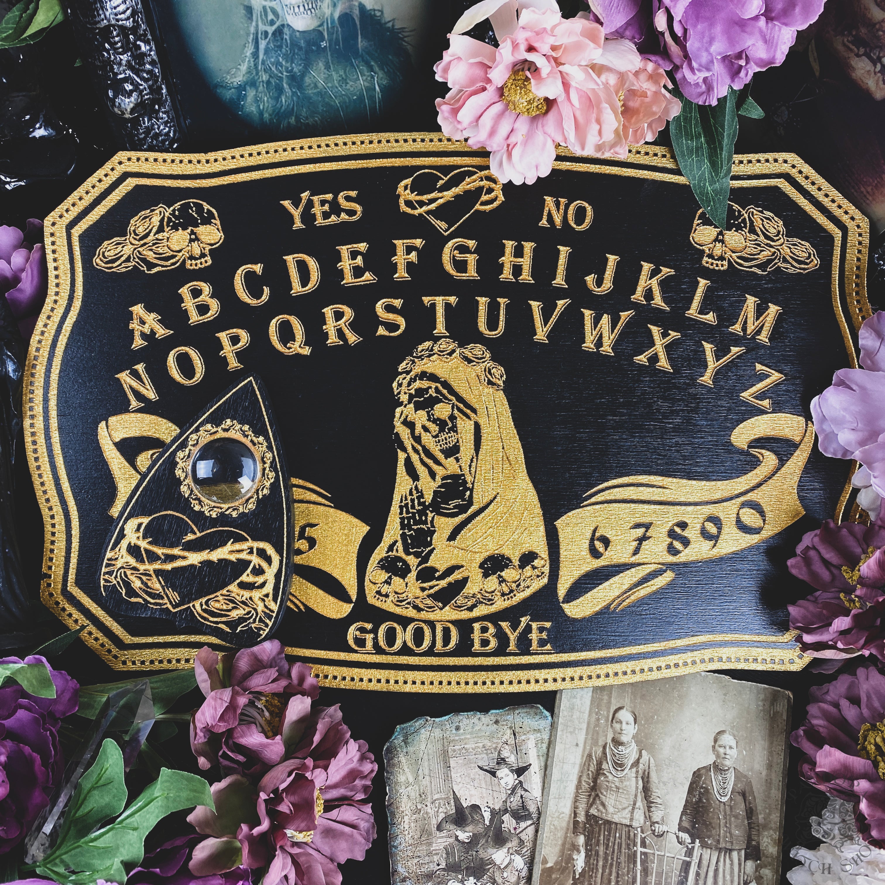 Ouija Board - Golden Santa Muerte