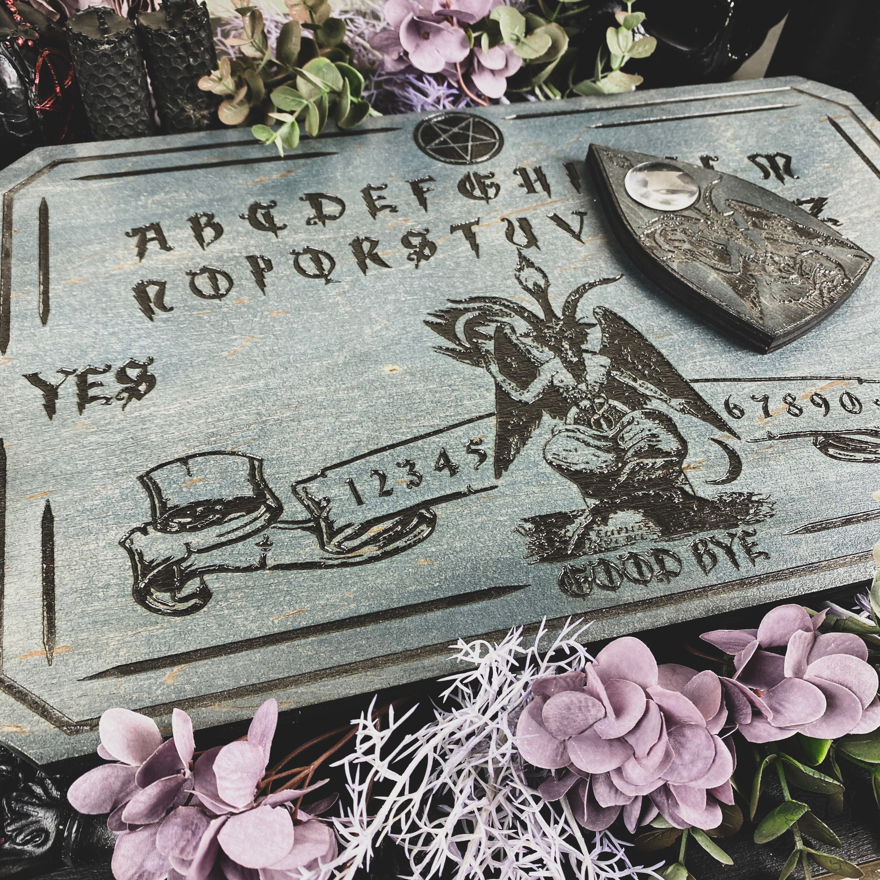 Ouija Board - Gray Baphomet