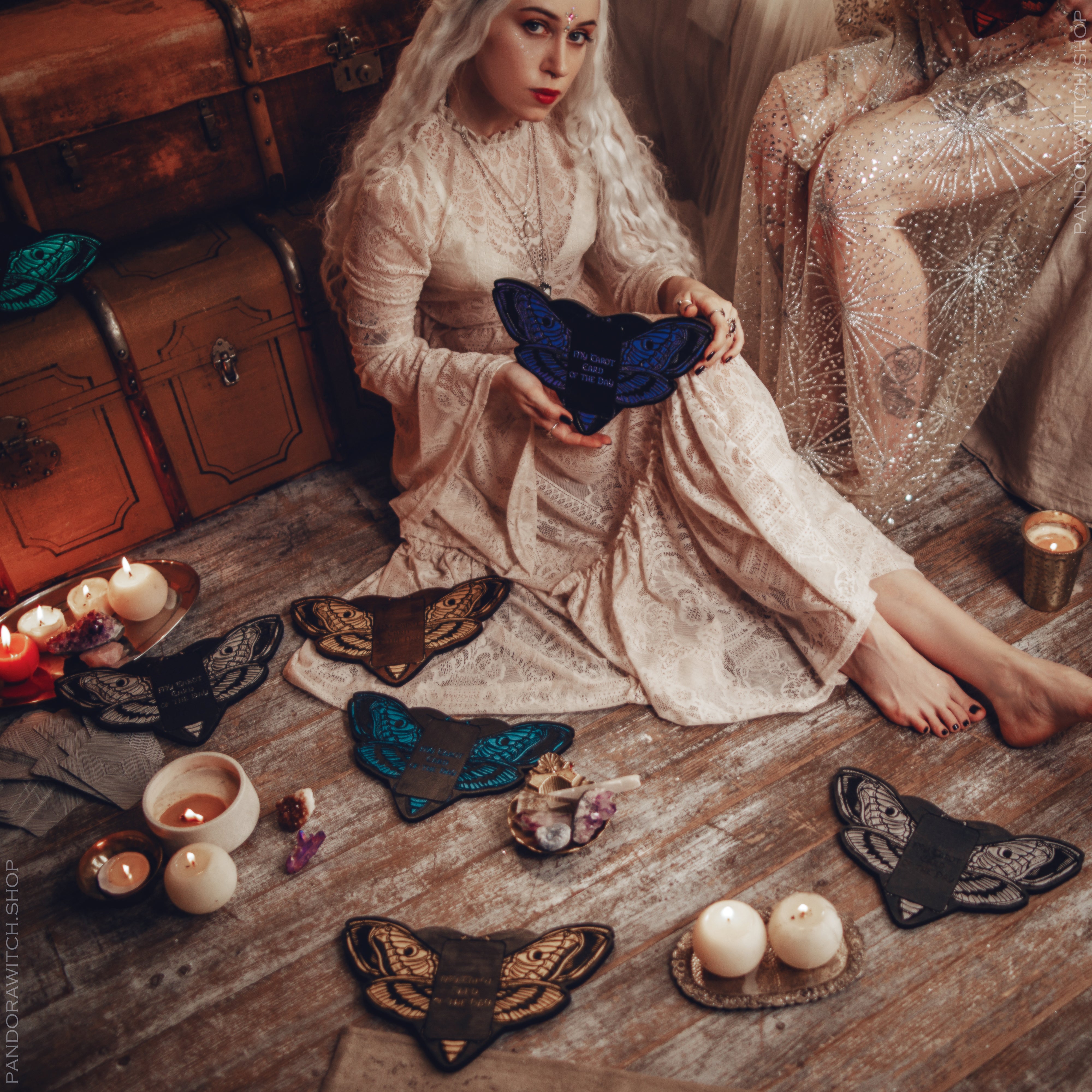 Tarot Board Card of the Day - AZURE DEATH'S HEAD MOTH