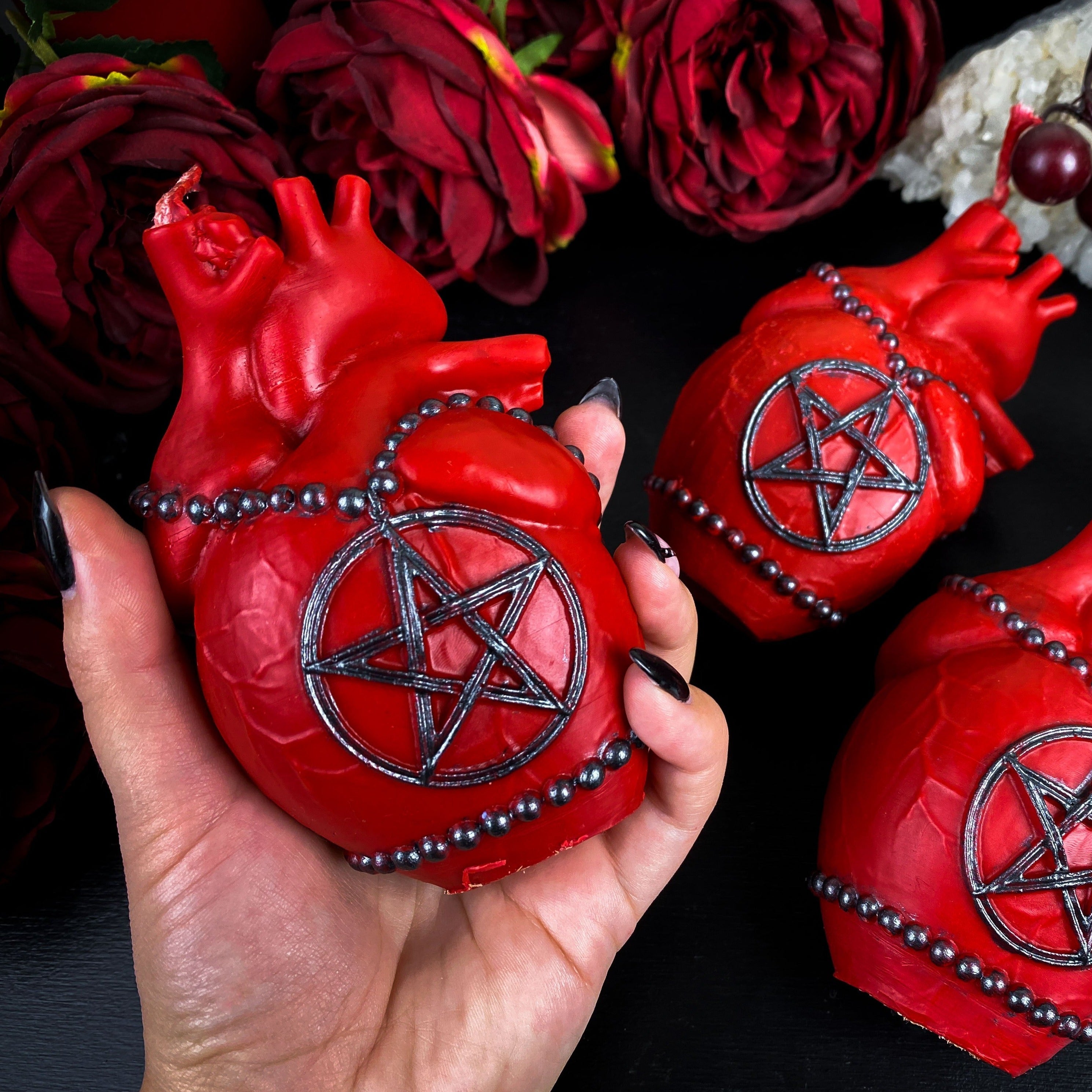 Queen's Hearts - Set of 4 candles