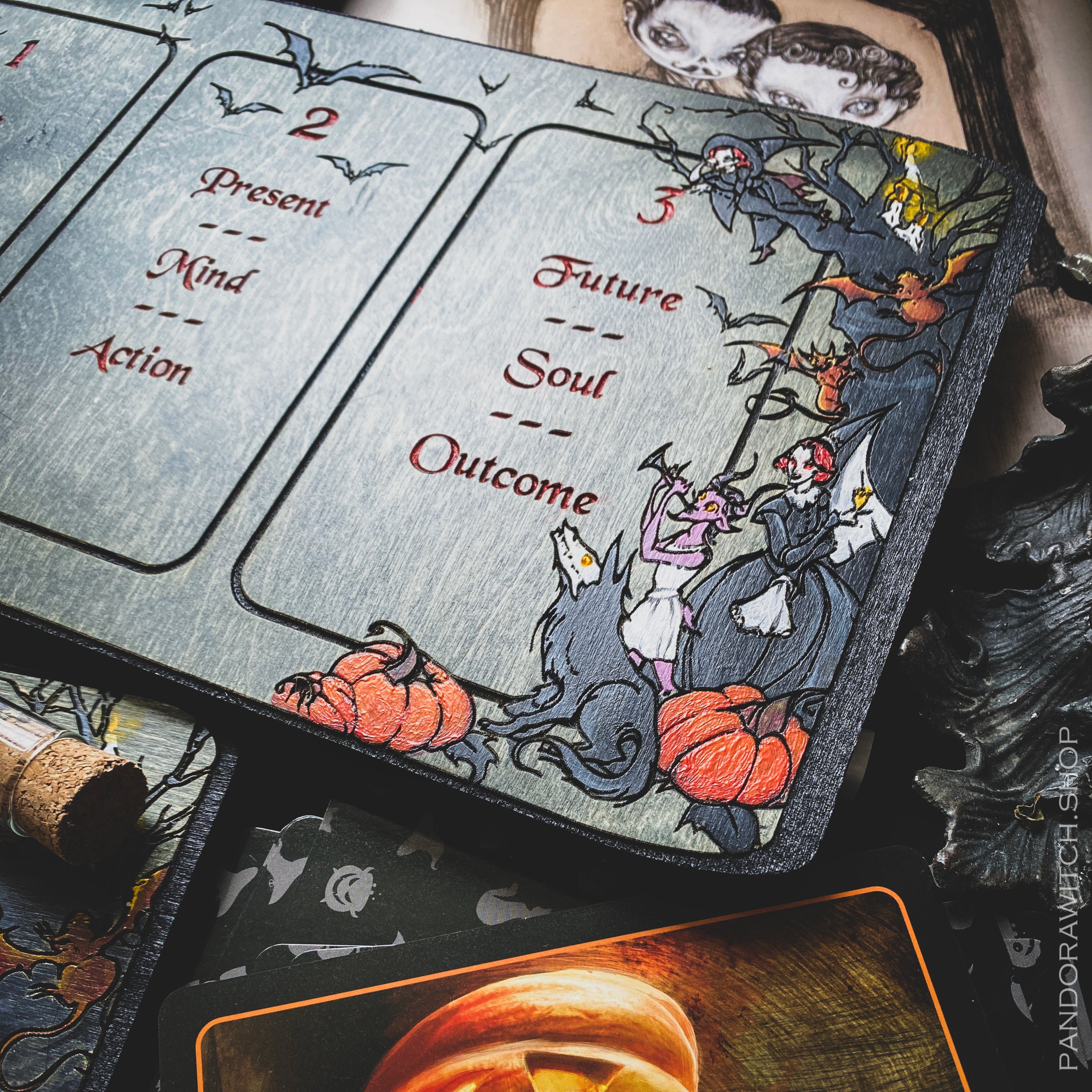 Tarot Board Three Card Spread - Forever Halloween