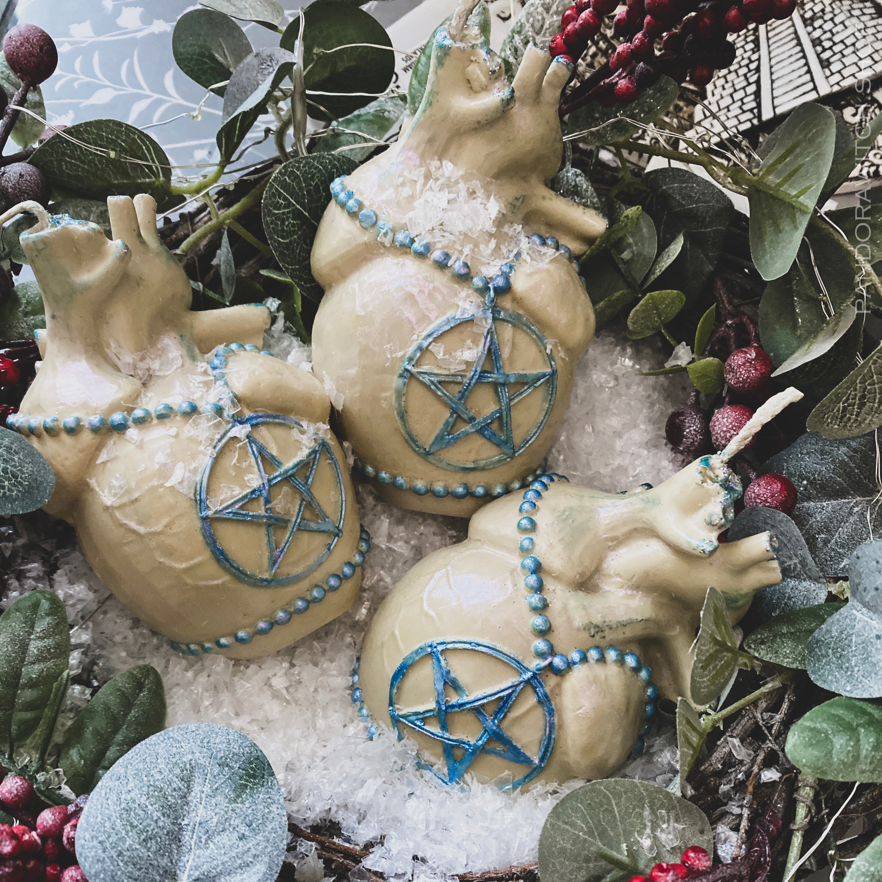 Frozen HEART - Beeswax candle