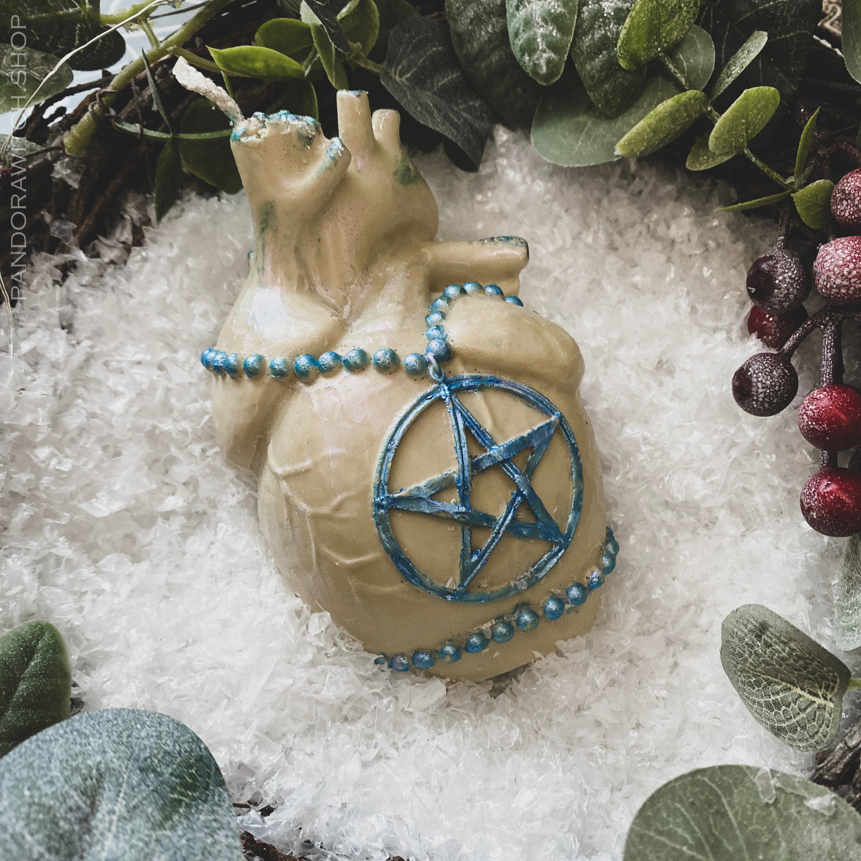 Frozen HEART - Beeswax candle