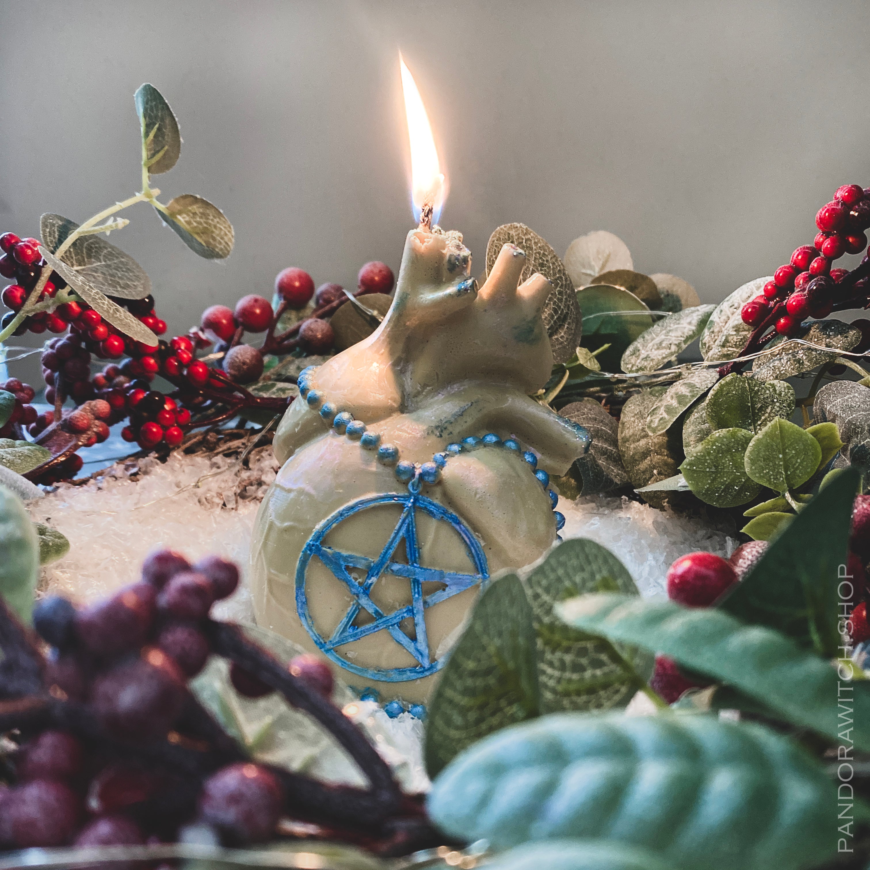 Frozen HEART - Beeswax candle