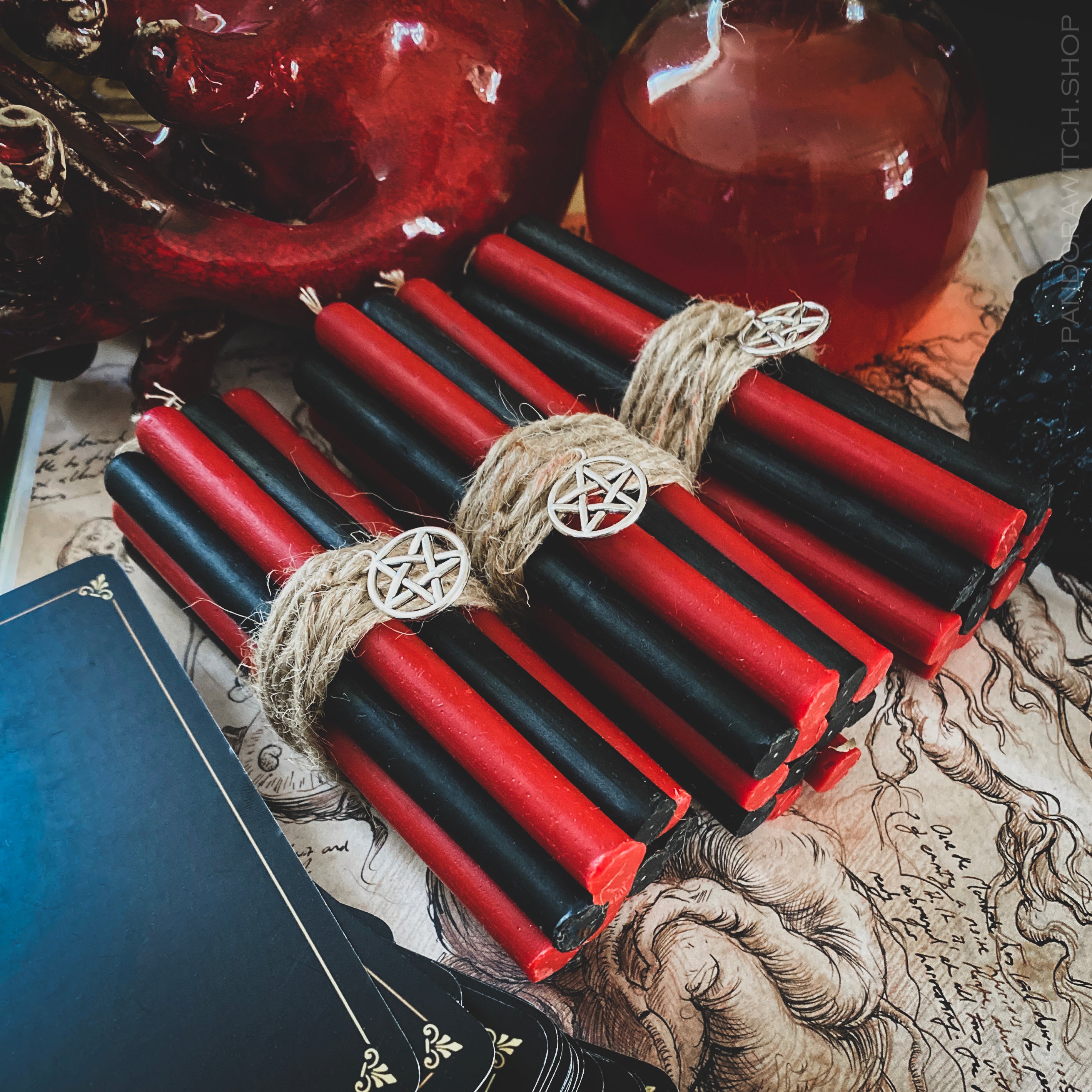 Vampiric Set - beeswax candles