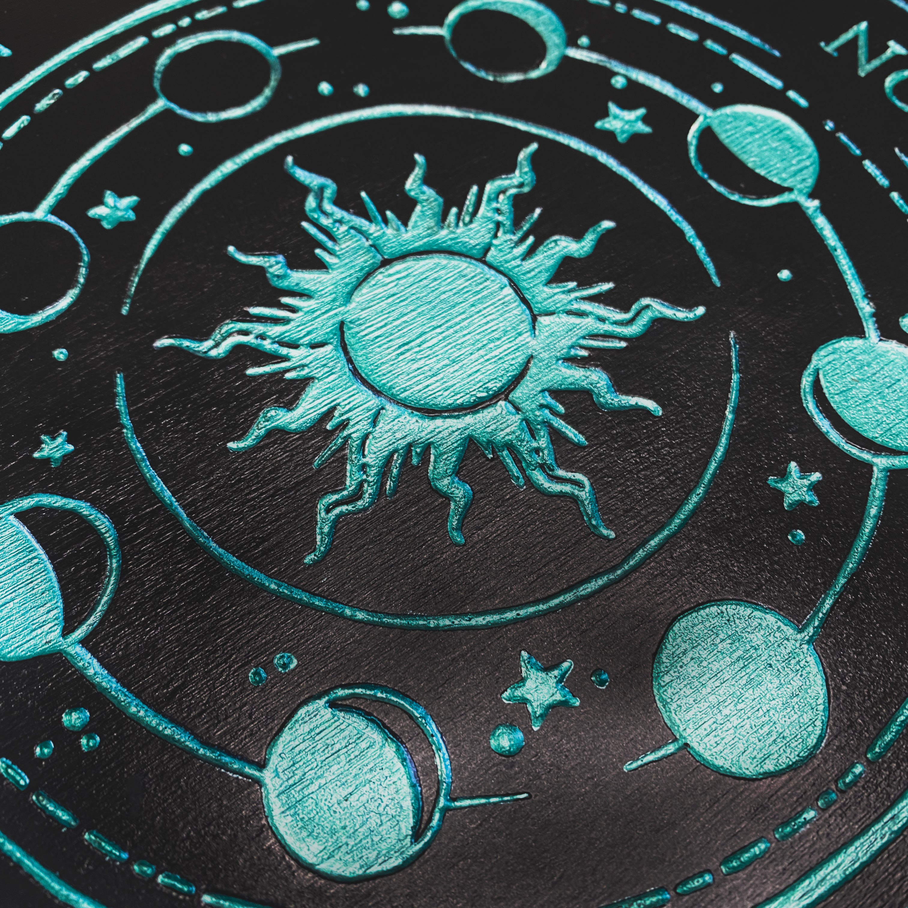 Pendulum Board - Emerald Moon Phase