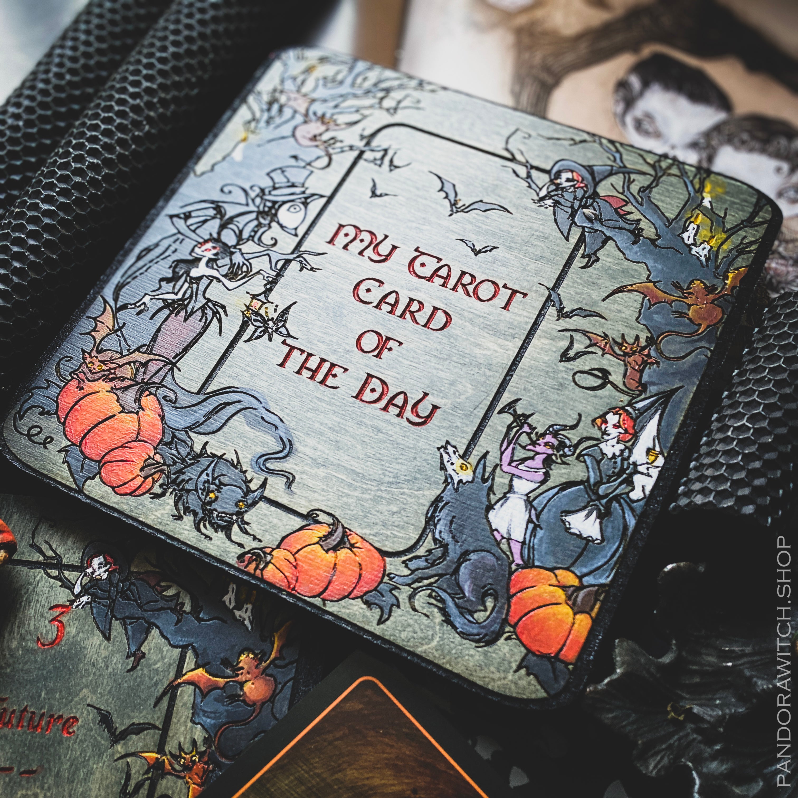Tarot Boards Forever Halloween SET of 2 - Card of the Day and Three Card Spread