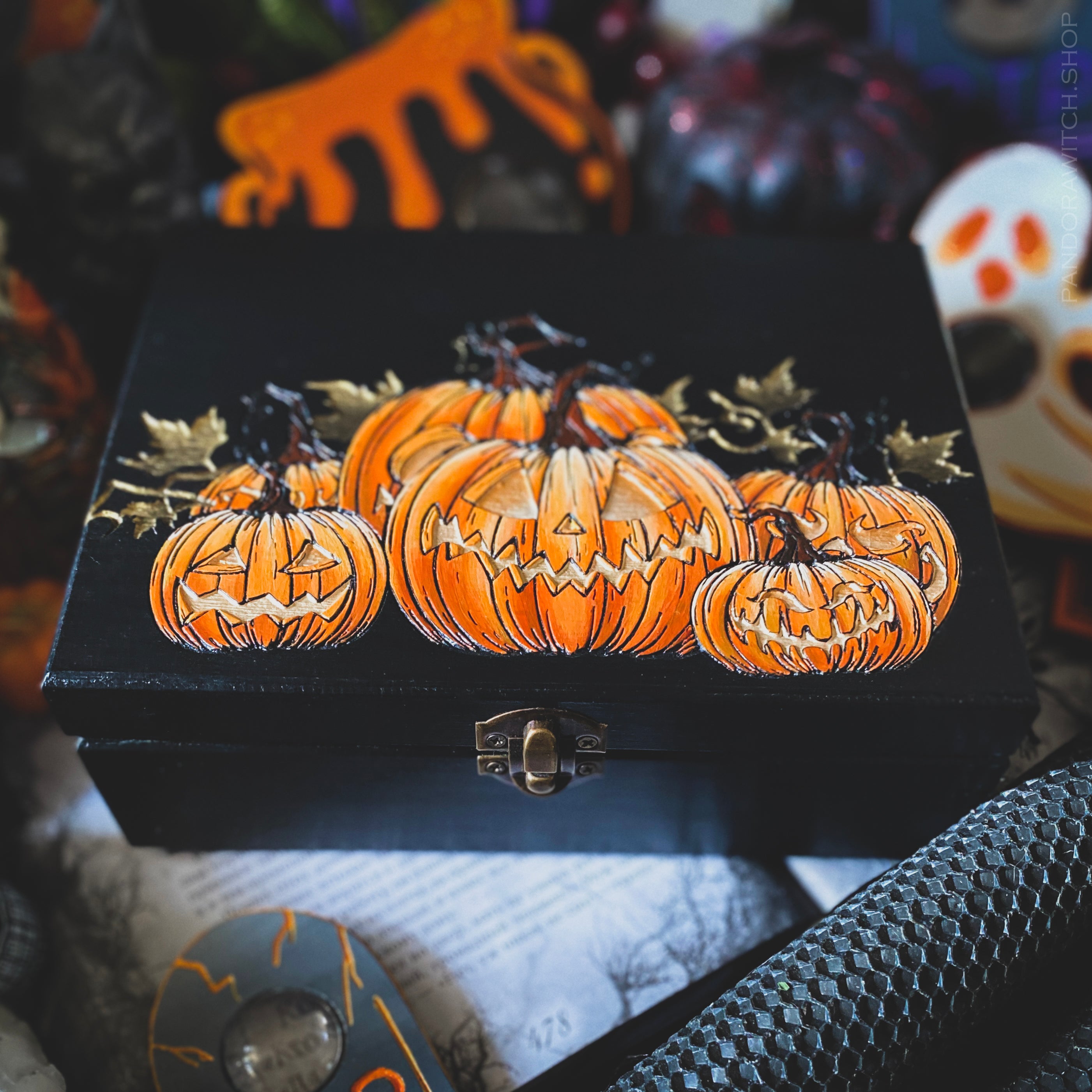 Box - Pumpkin Mood - For 2 or 4 Tarot decks