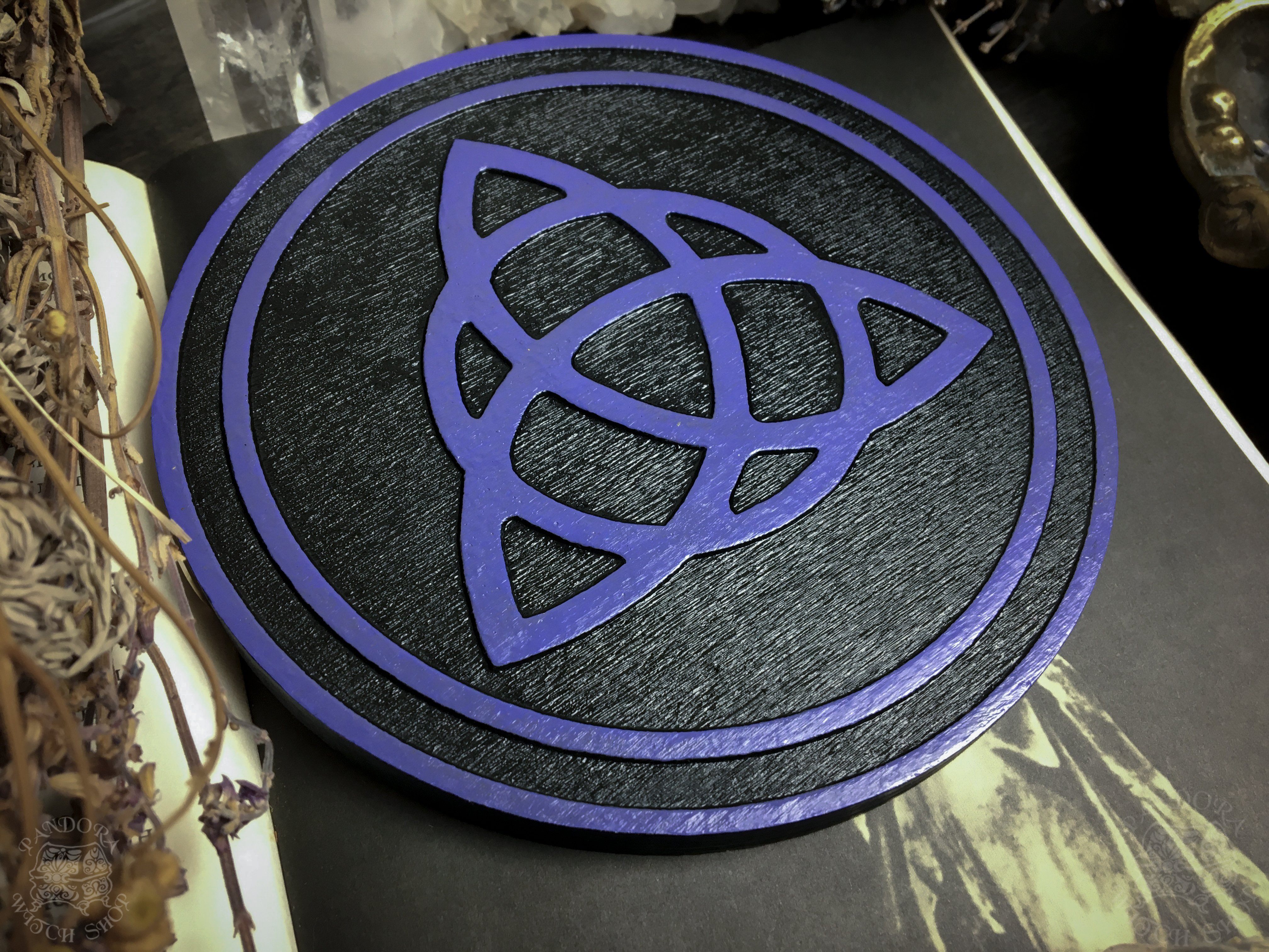 Altar pentacle - Triquetra - Color
