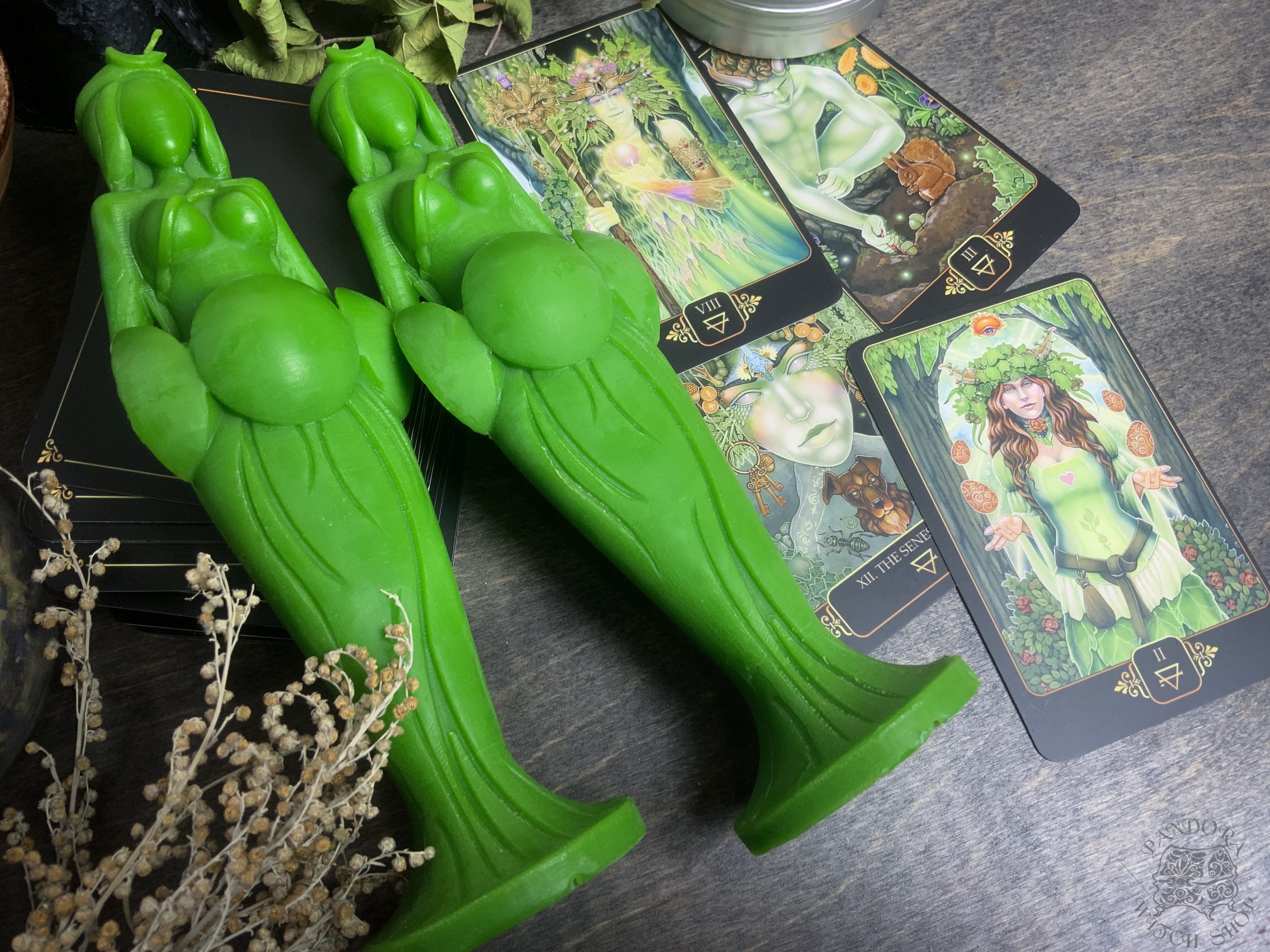 Great Goddess of Fertility - beeswax candle