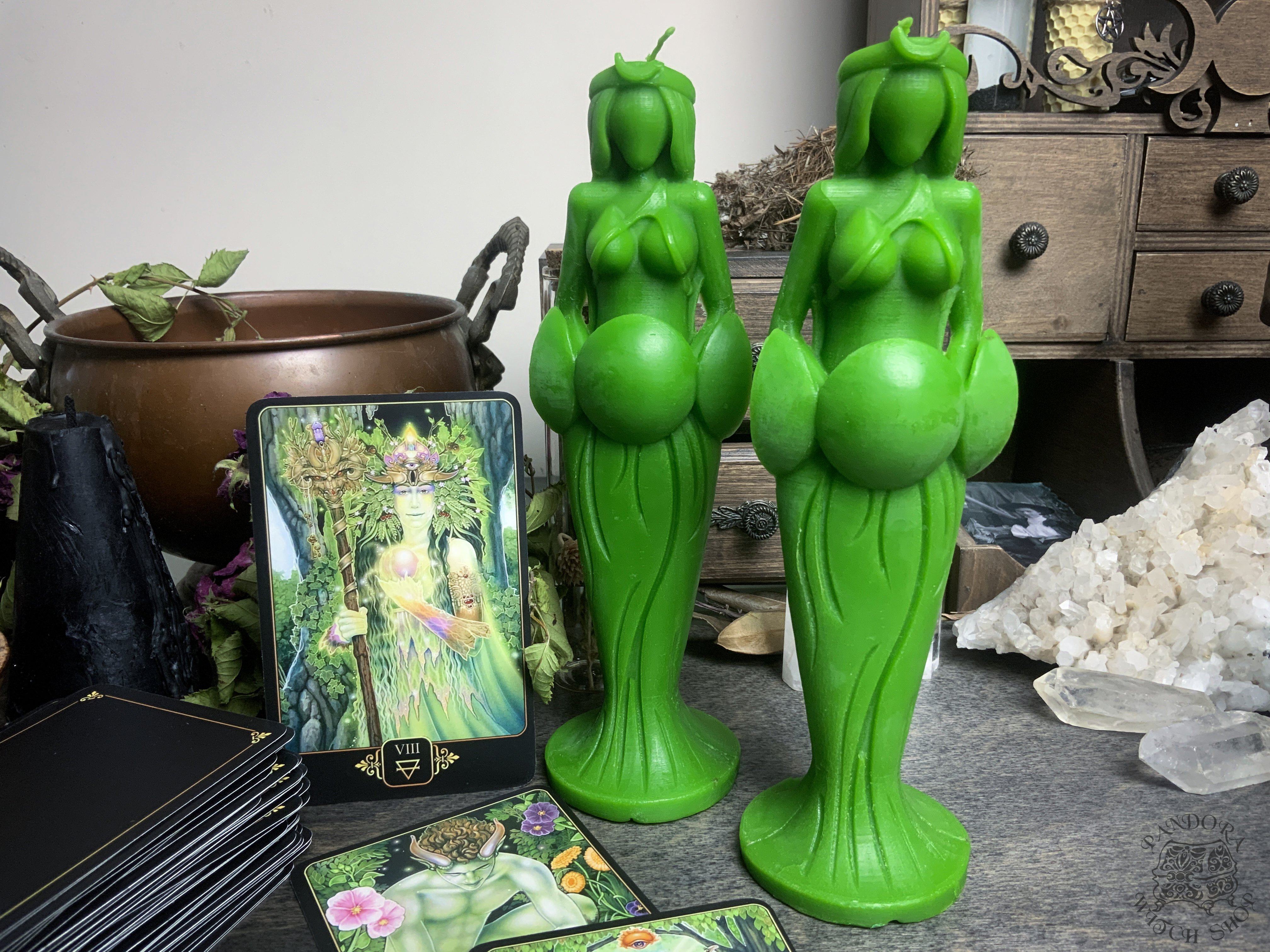 Great Goddess of Fertility - beeswax candle