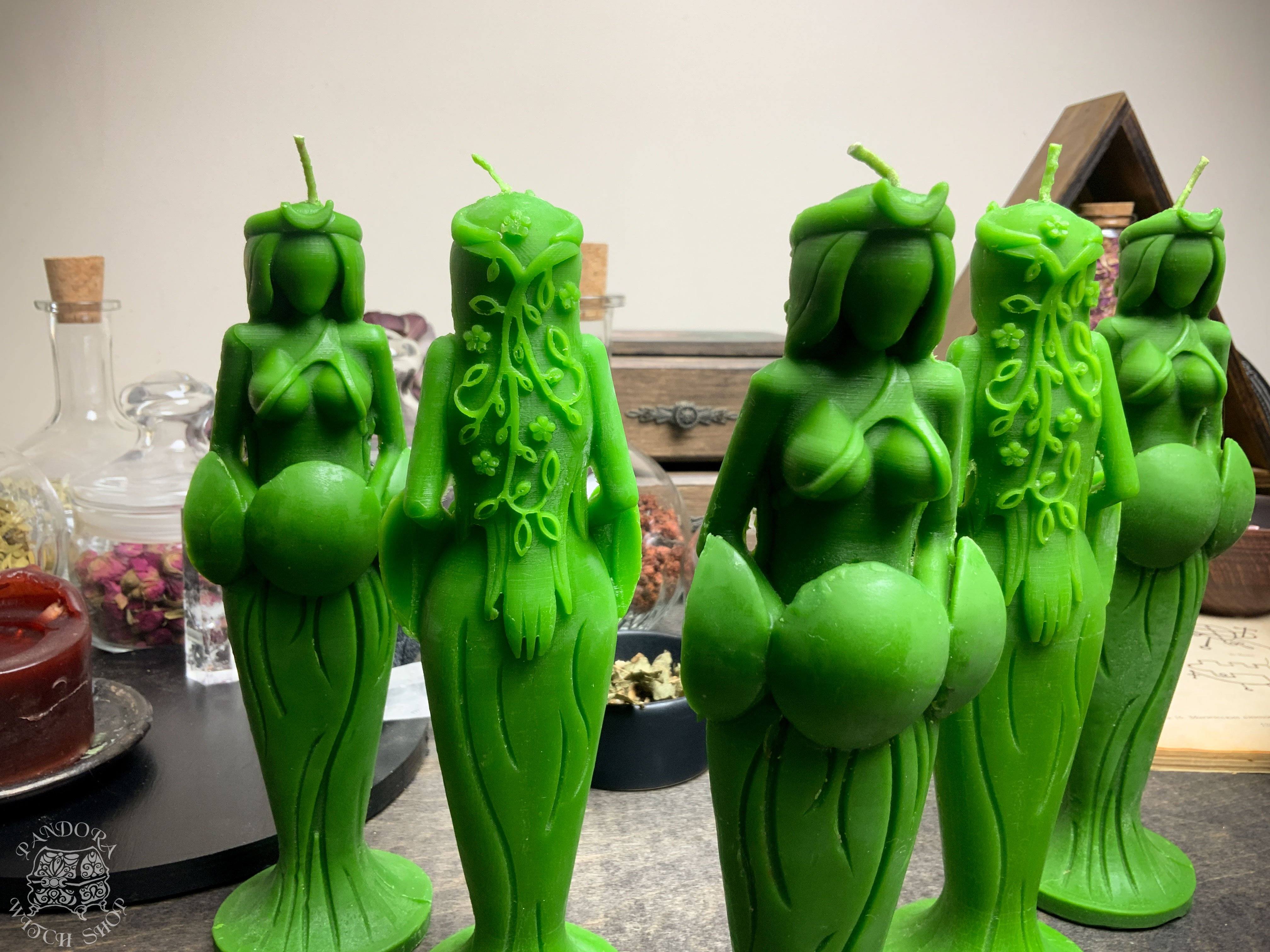 Great Goddess of Fertility - beeswax candle