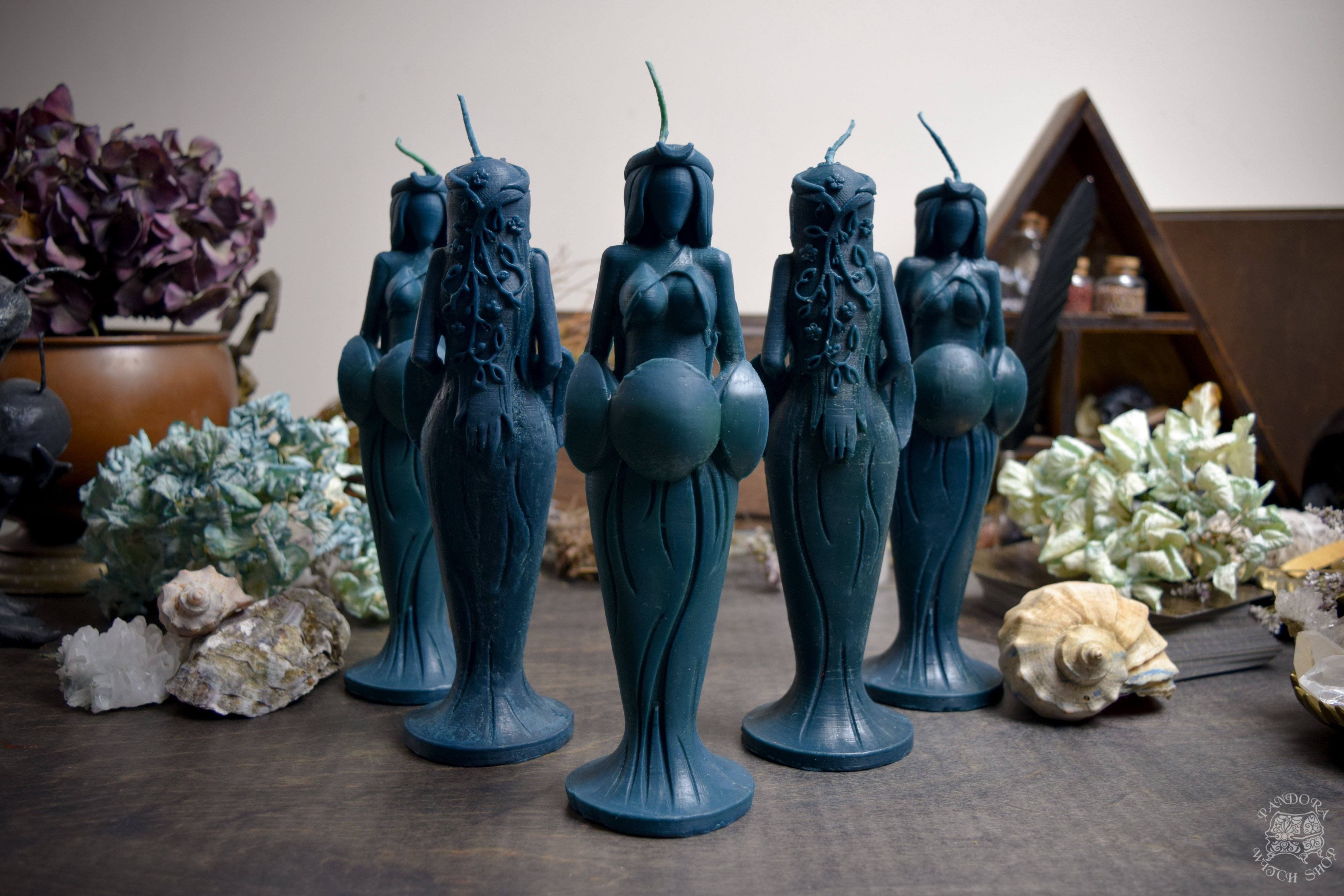 Candle - Great Goddess Of Seas - Beeswax Candle