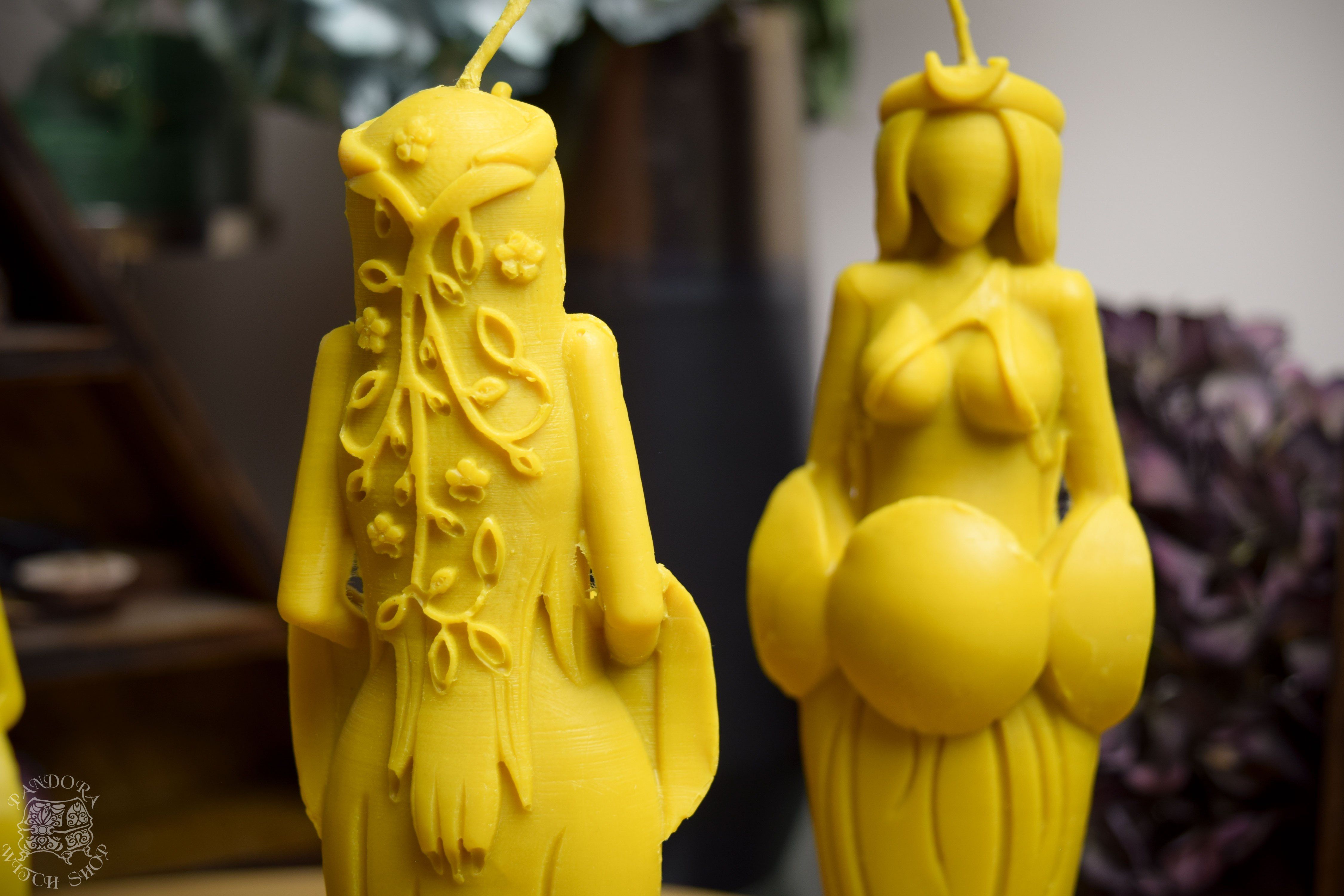 Candle - Great Goddess Of The Sun - Beeswax Candle
