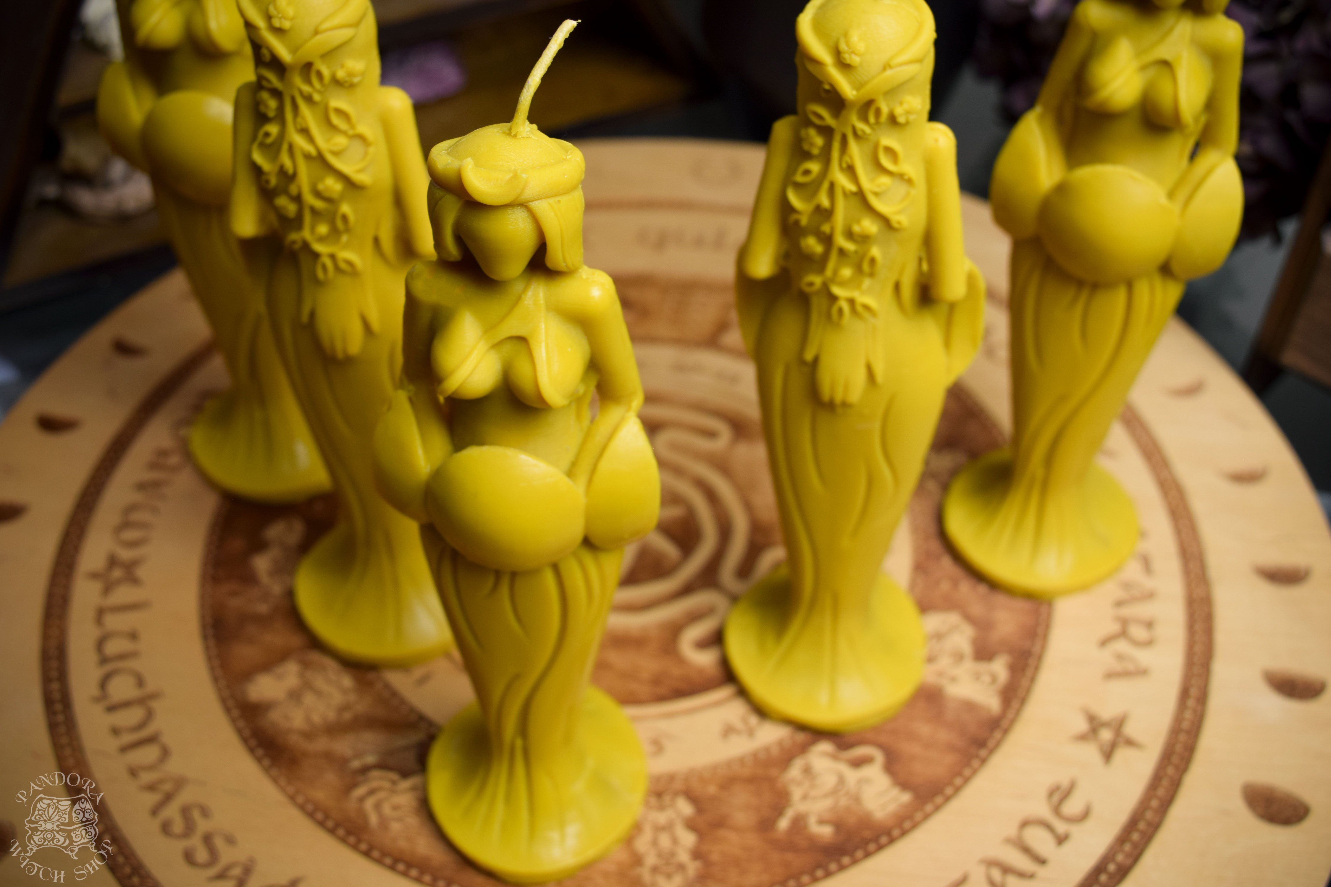 Candle - Great Goddess Of The Sun - Beeswax Candle
