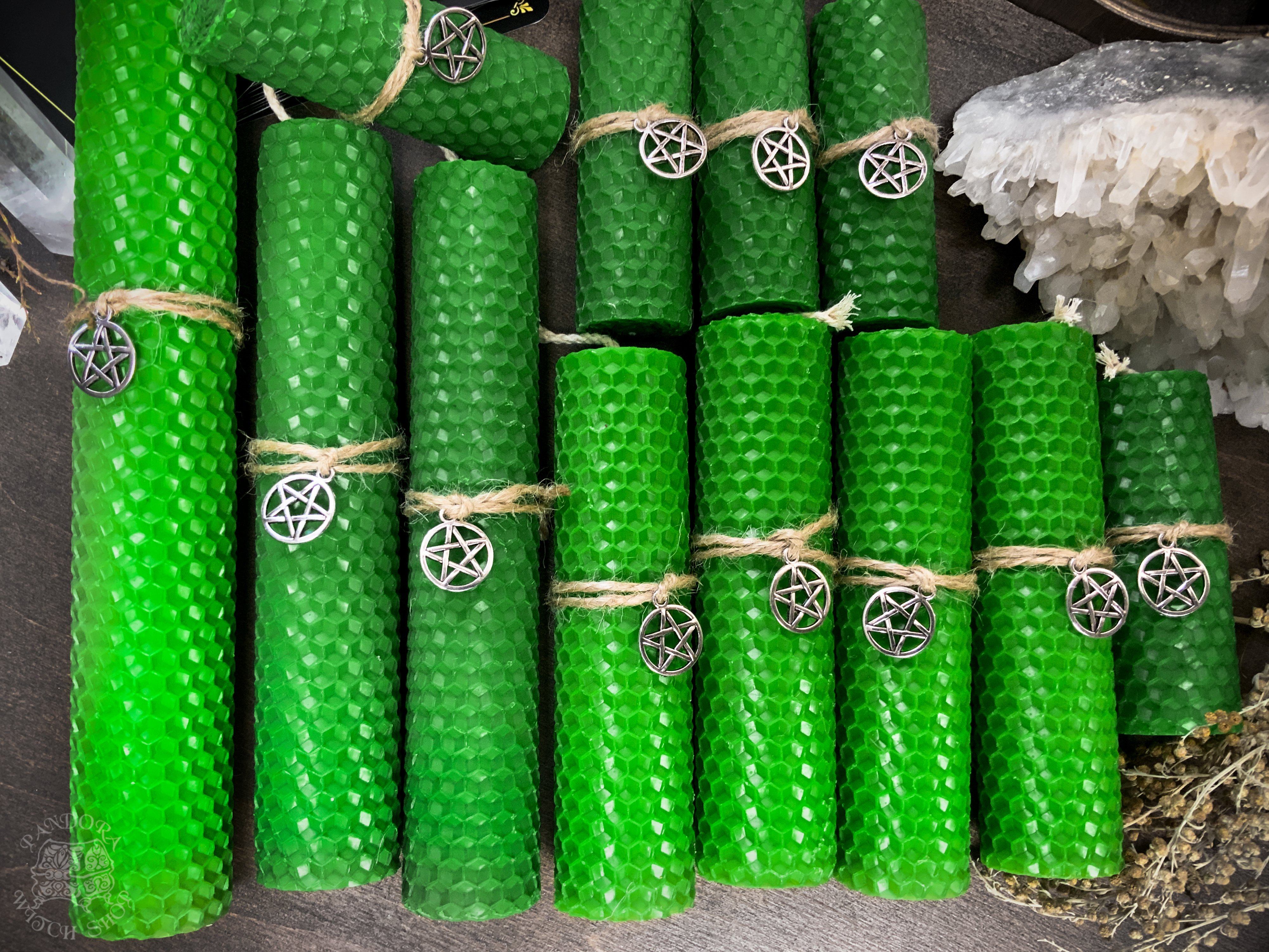 Green Honeycomb Candle