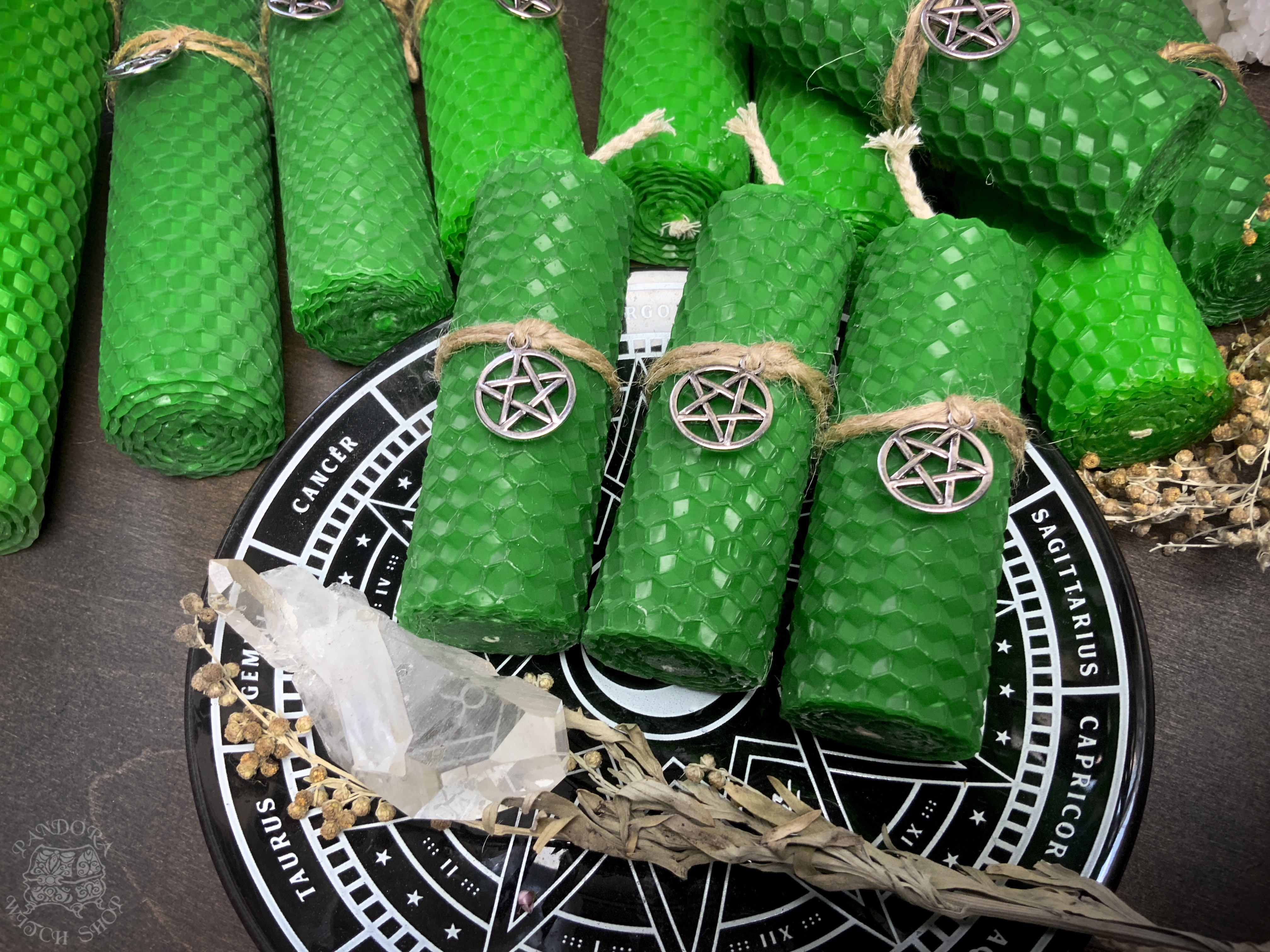 Green Honeycomb Candle
