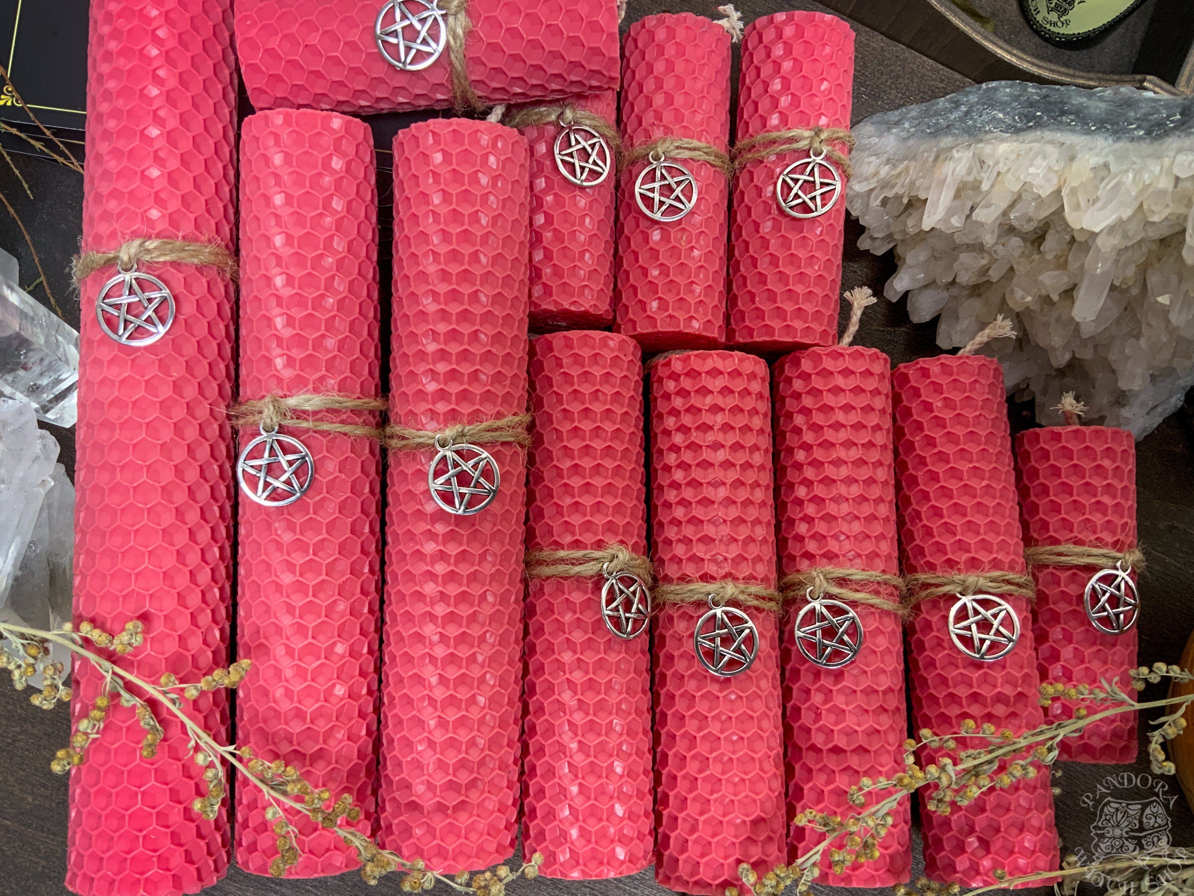 Pink Honeycomb Candle