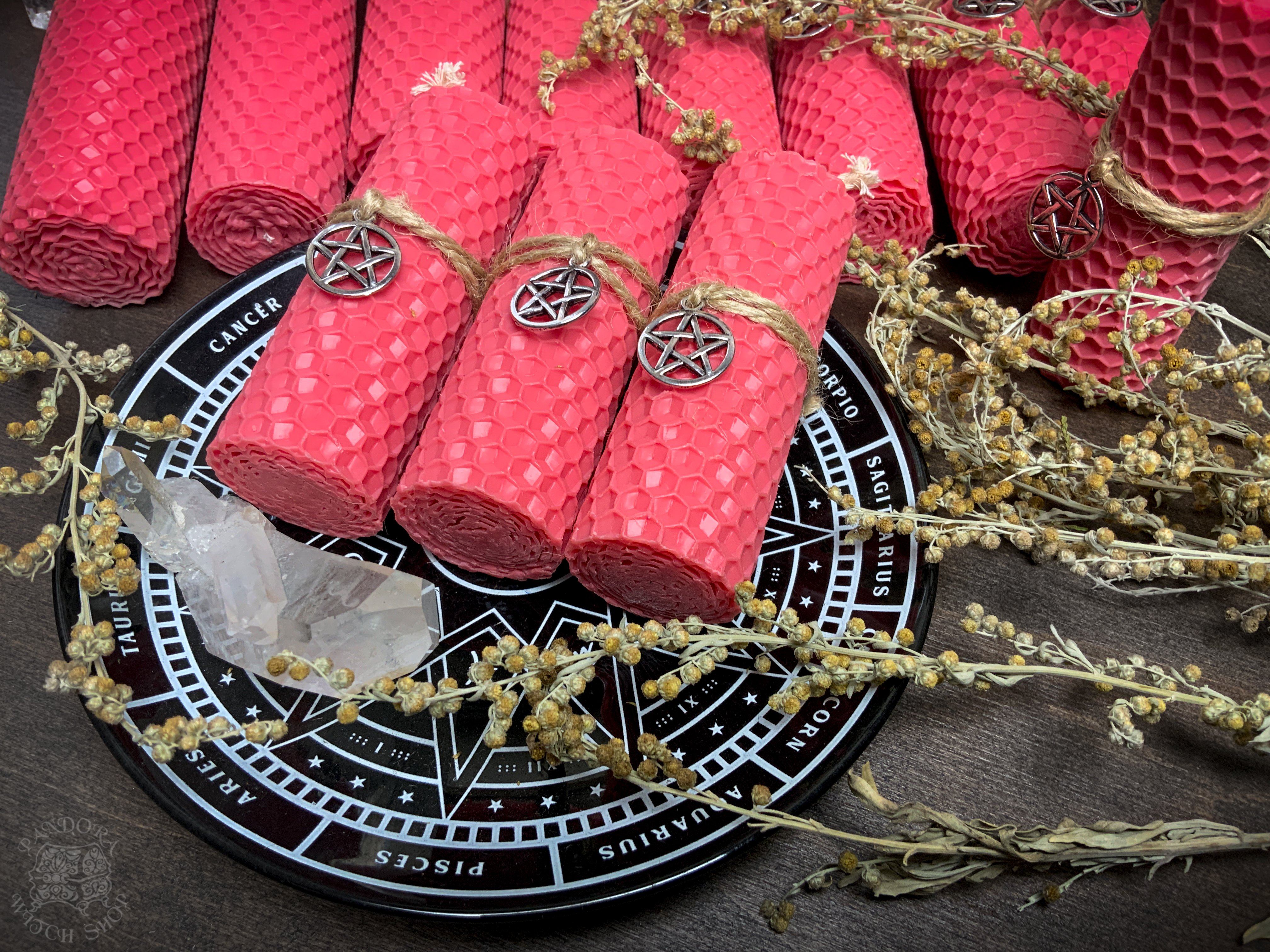 Pink Honeycomb Candle