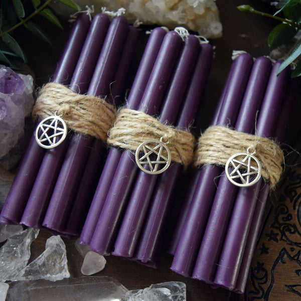 Candle - Purple Beeswax Candles