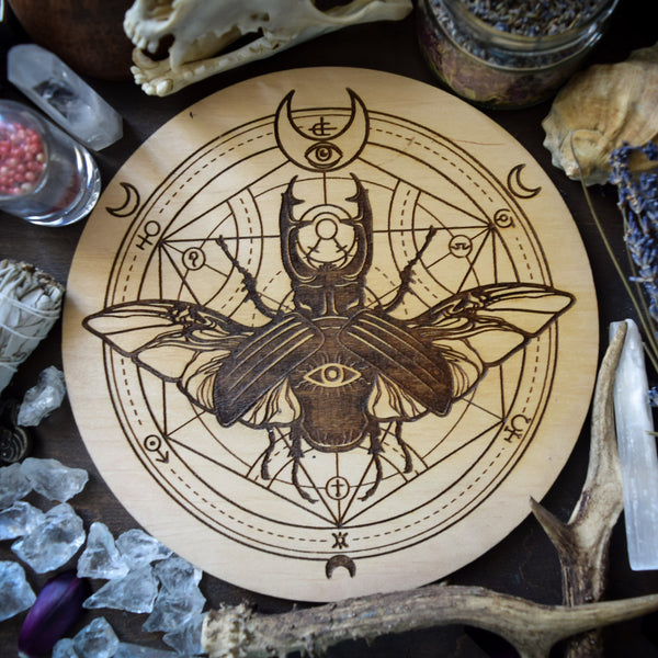 Magic Beetle  - Altar Pentacle - Natural