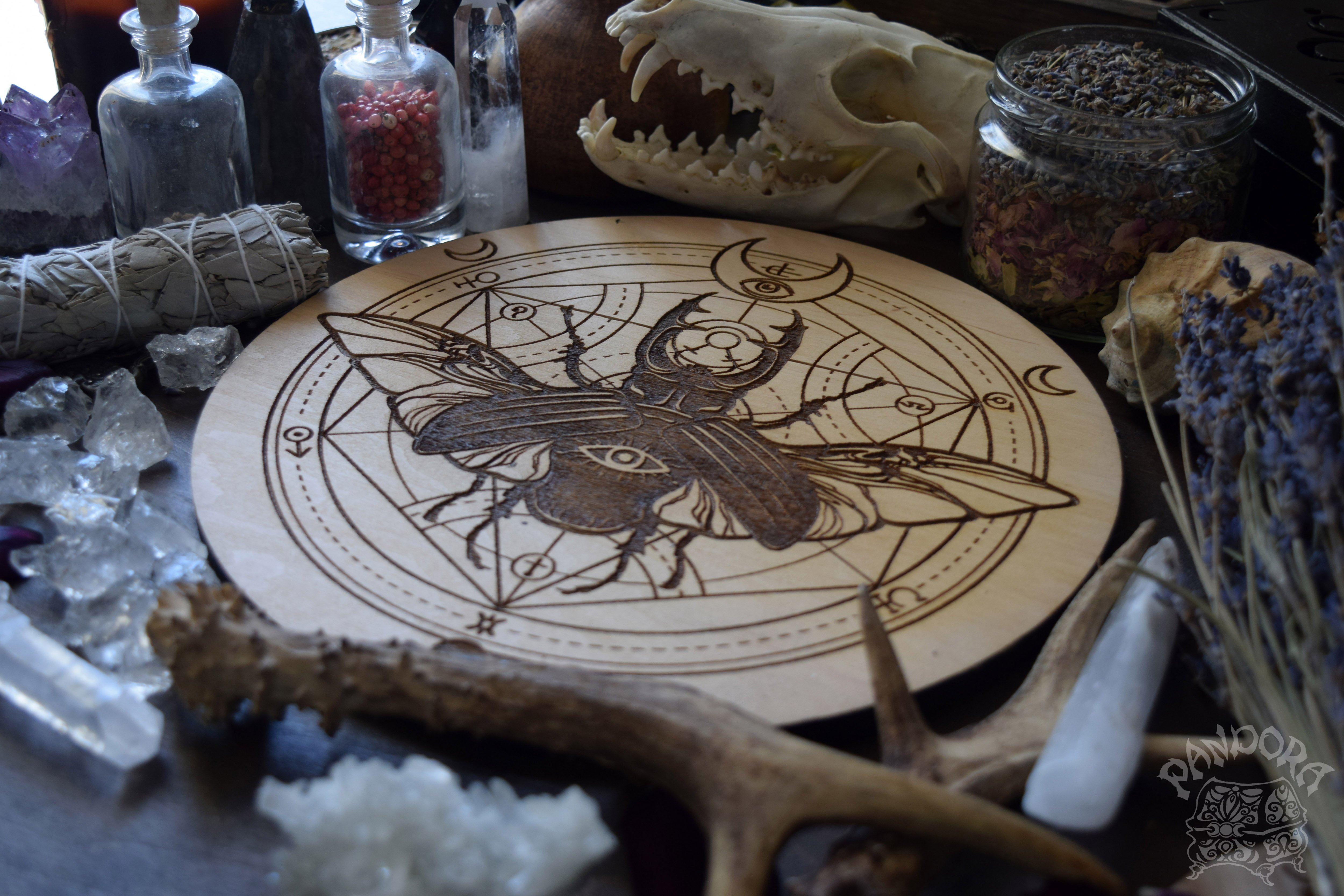 Magic Beetle - Altar Pentacle - Natural