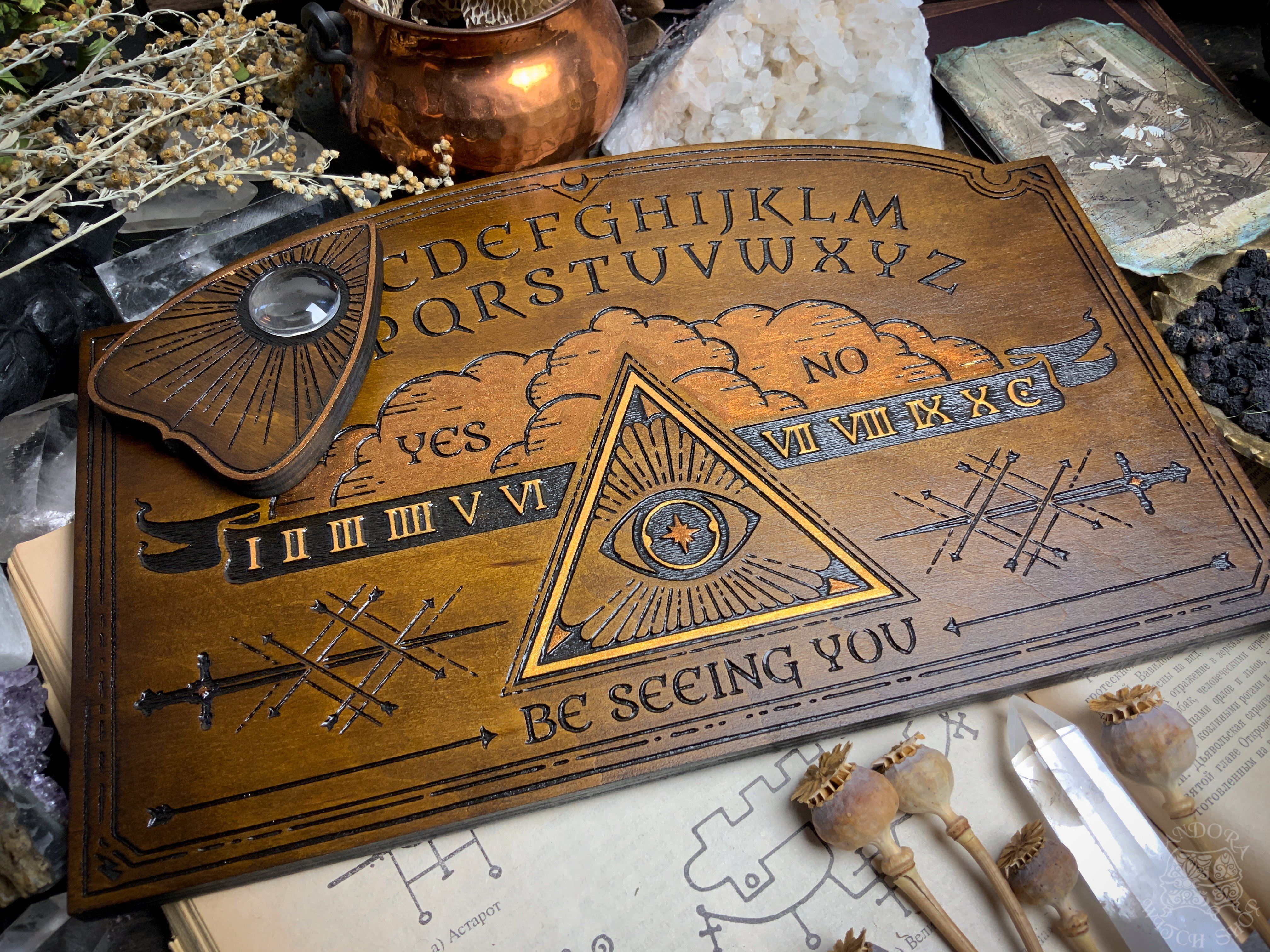 Ouija Board - Illuminate Dark wood