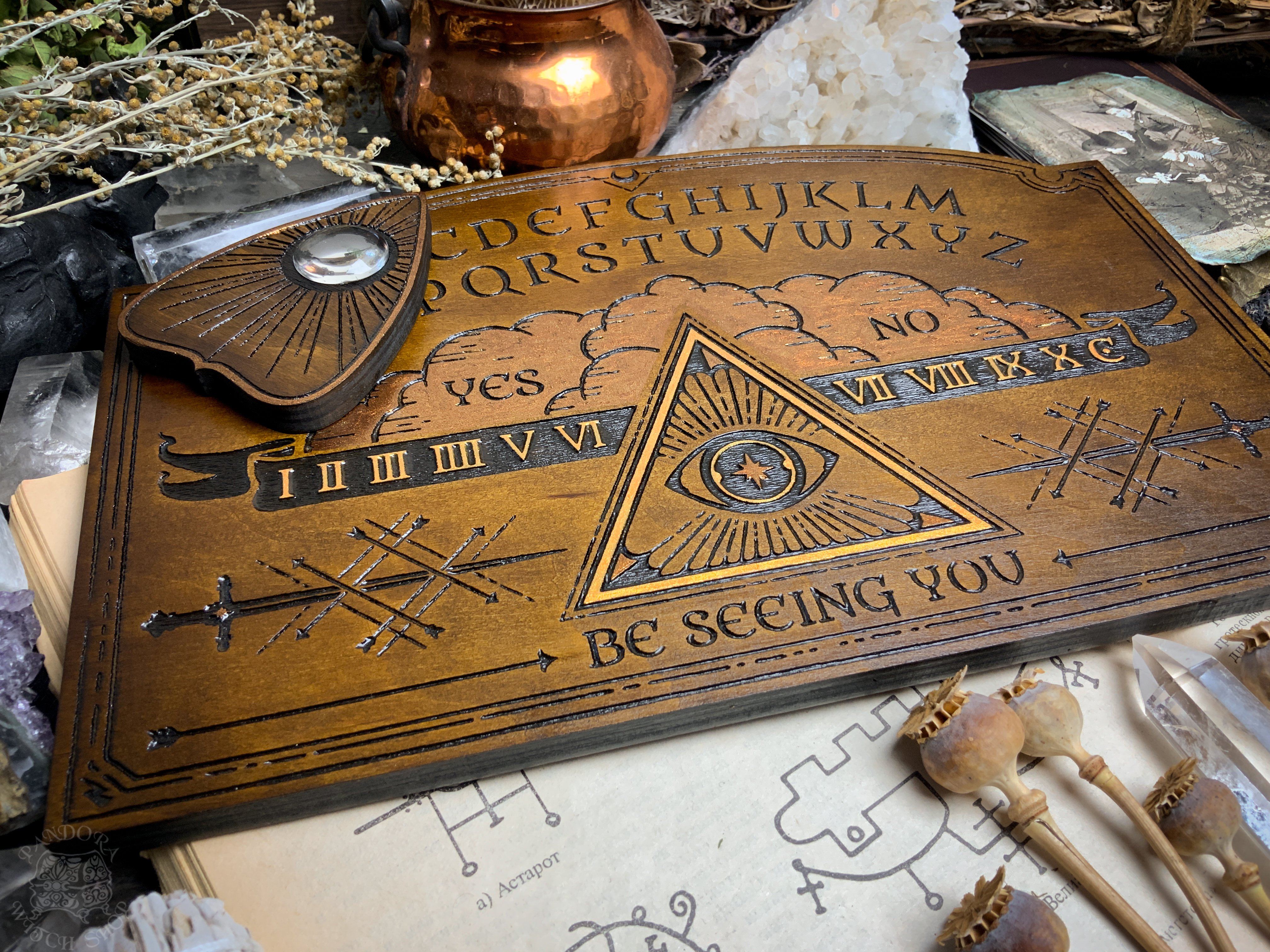 Ouija Board - Illuminate Dark wood