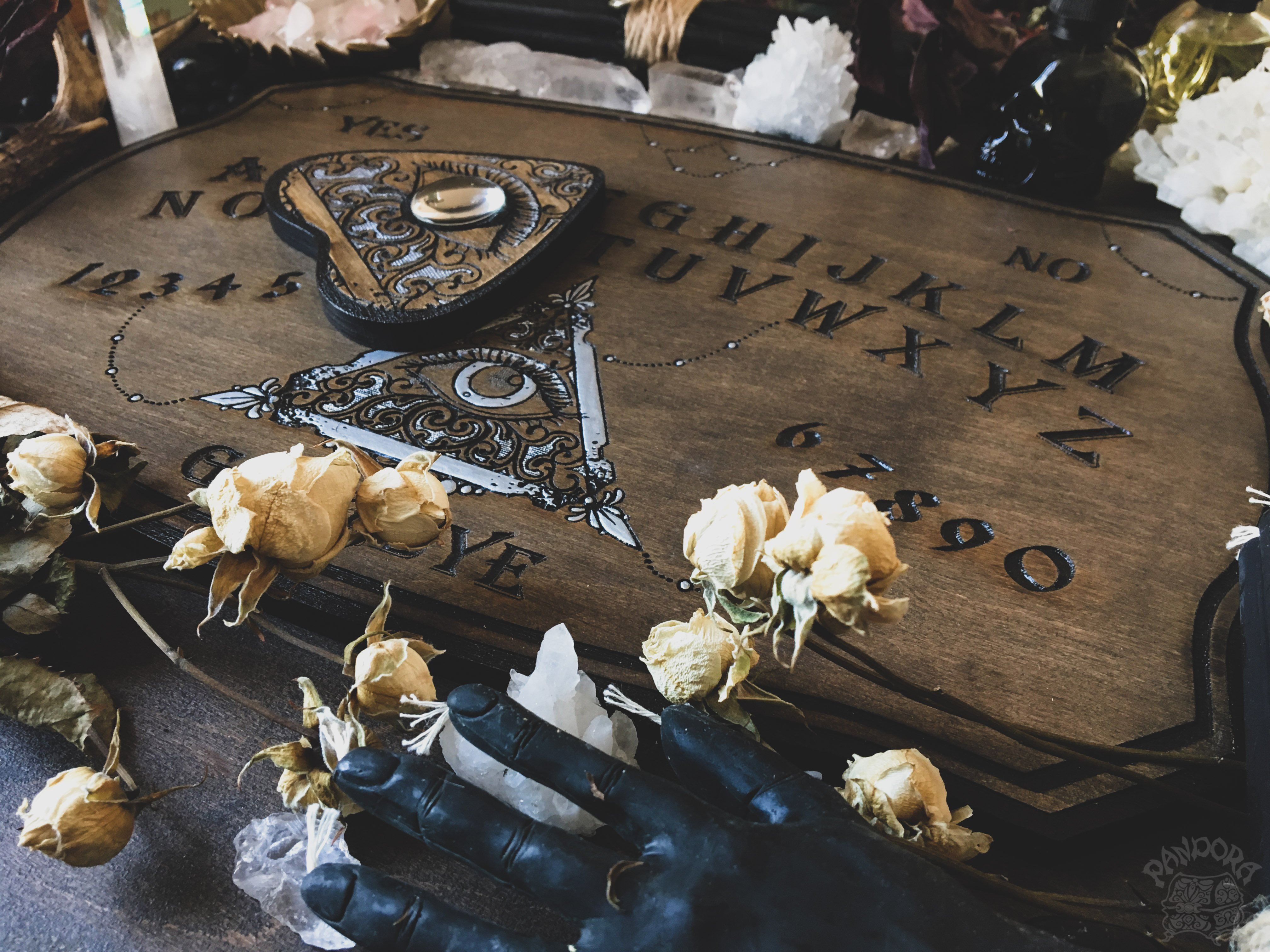 Ouija Board, Witch Board, Talking Board for calling spirits with All Seeing Eye