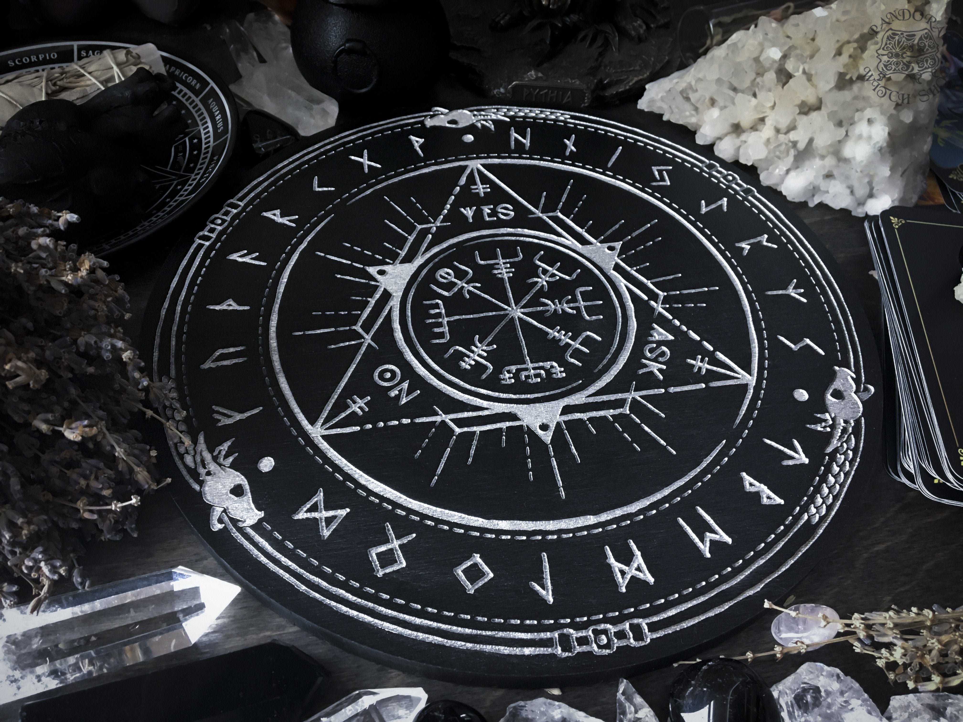 Pendulum Board - Runic Silver