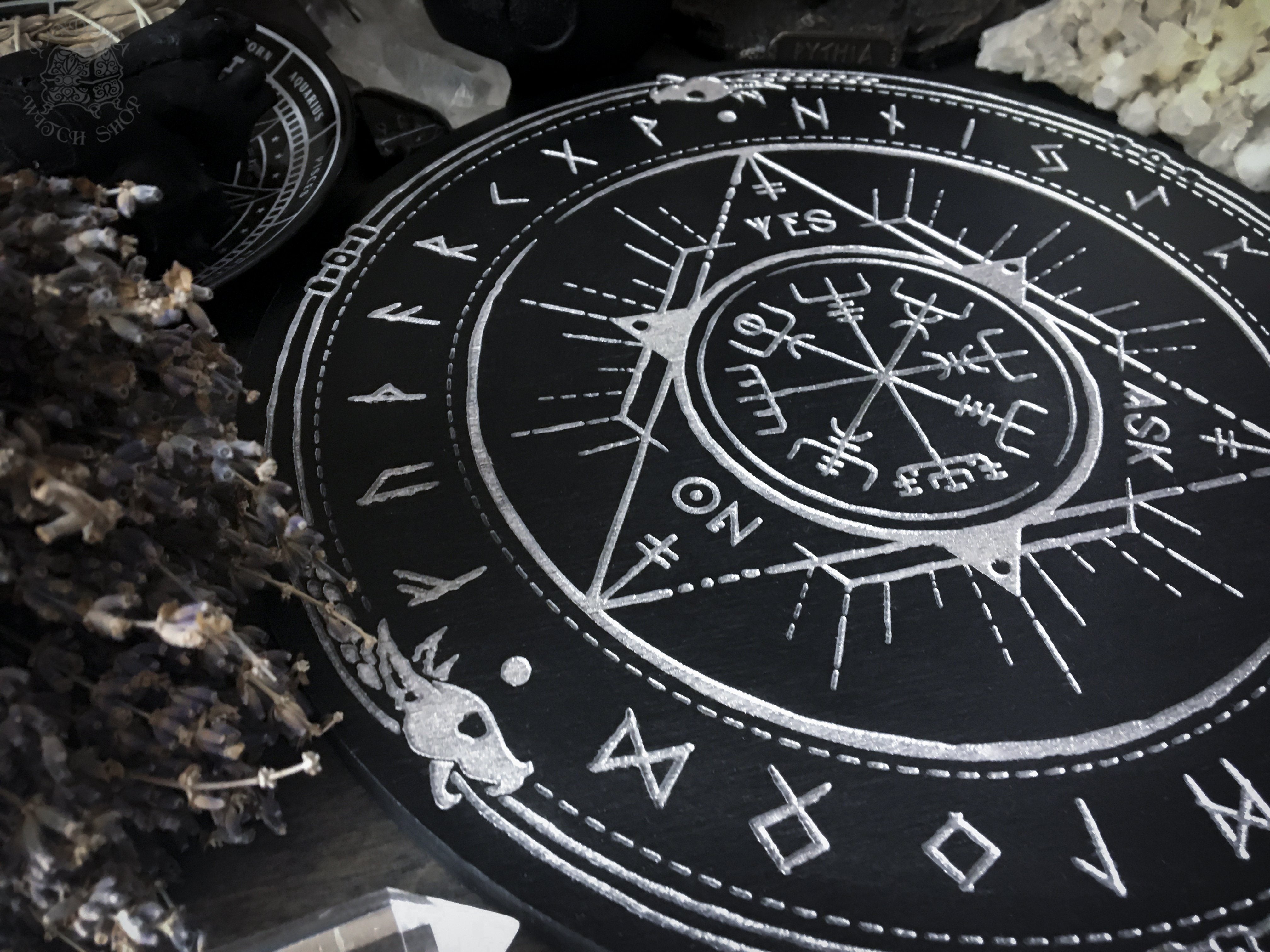 Pendulum Board - Runic Silver