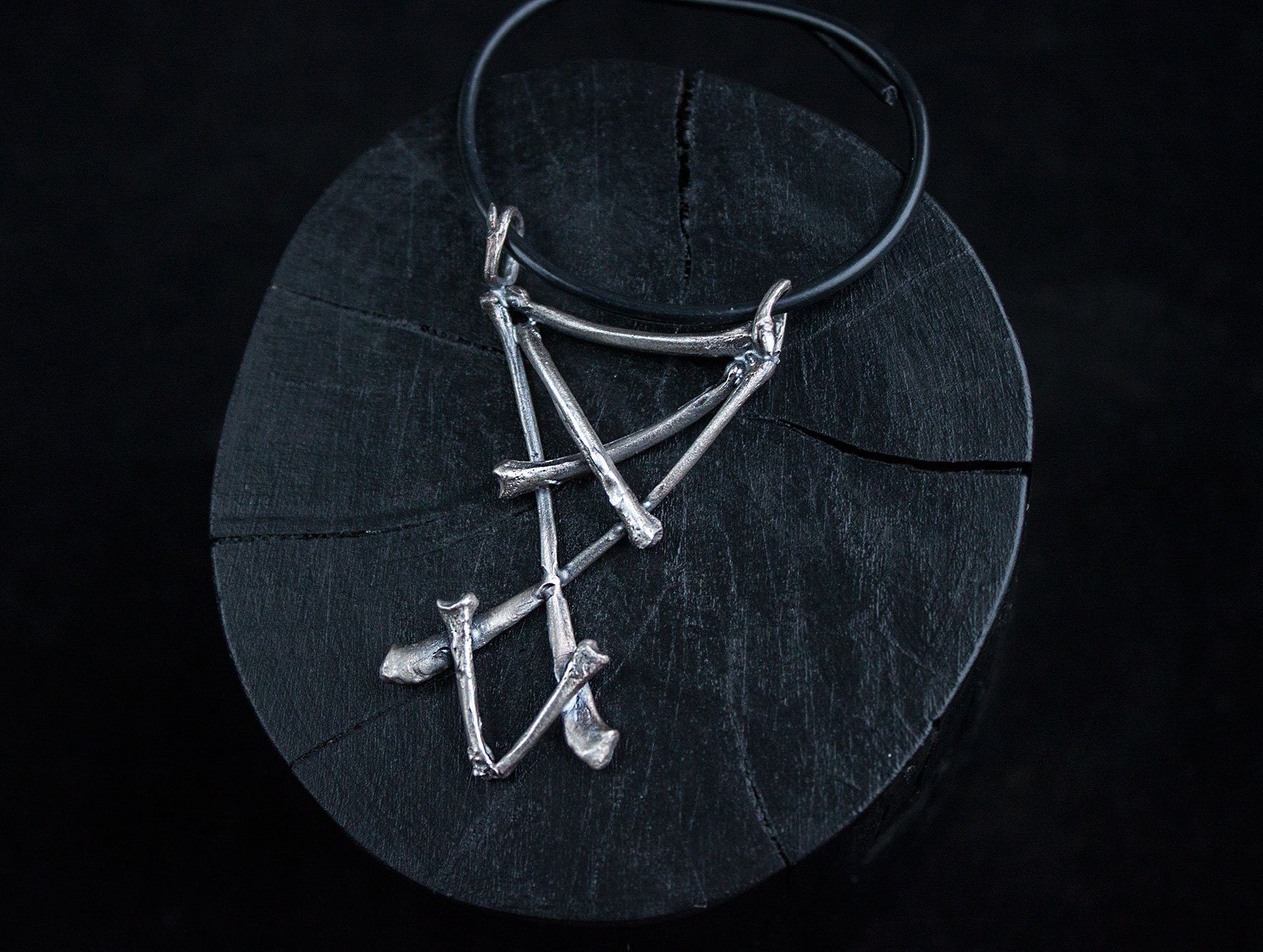 Silver pendant Lucifer