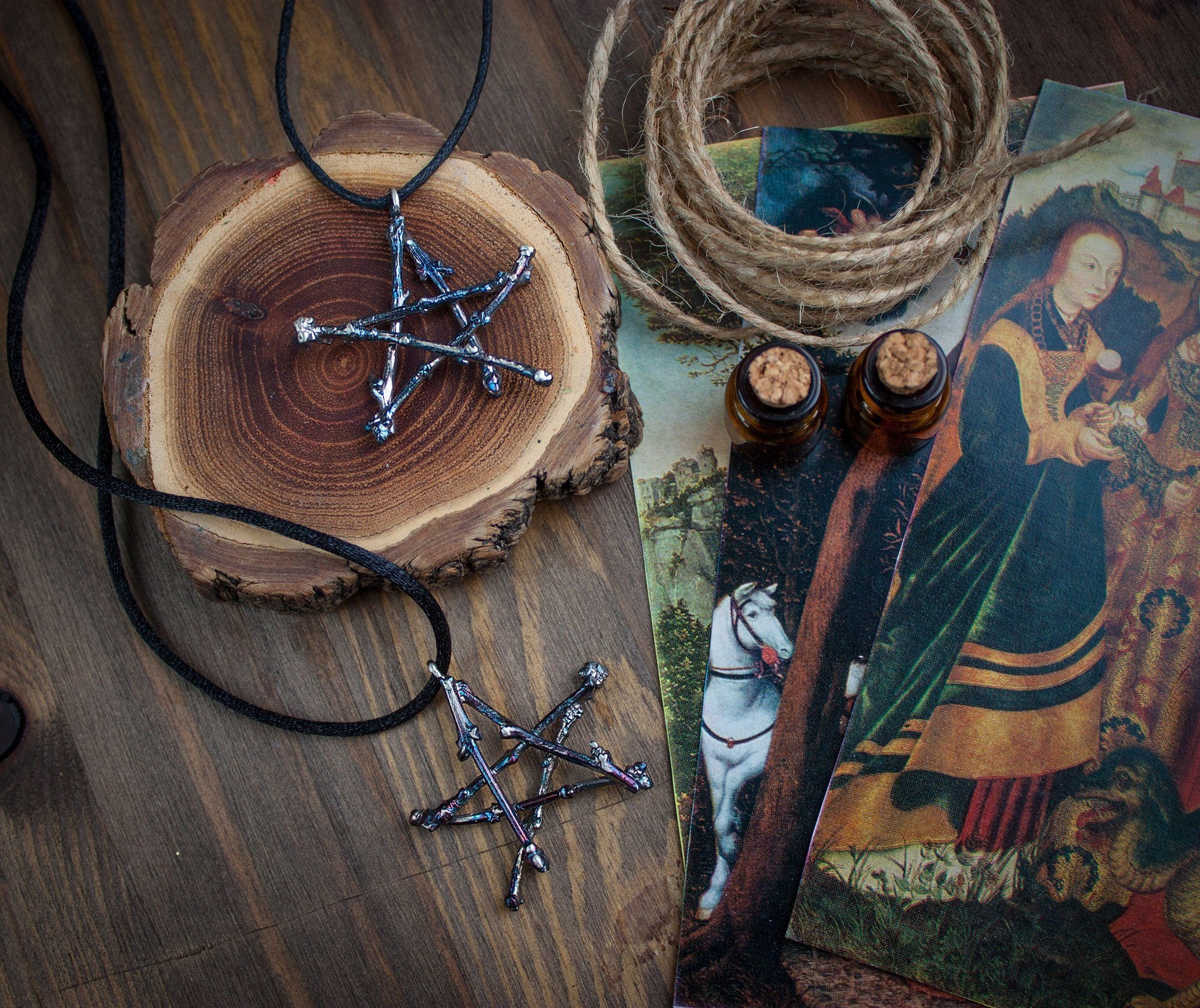 Silver Pendant "Pentagram"