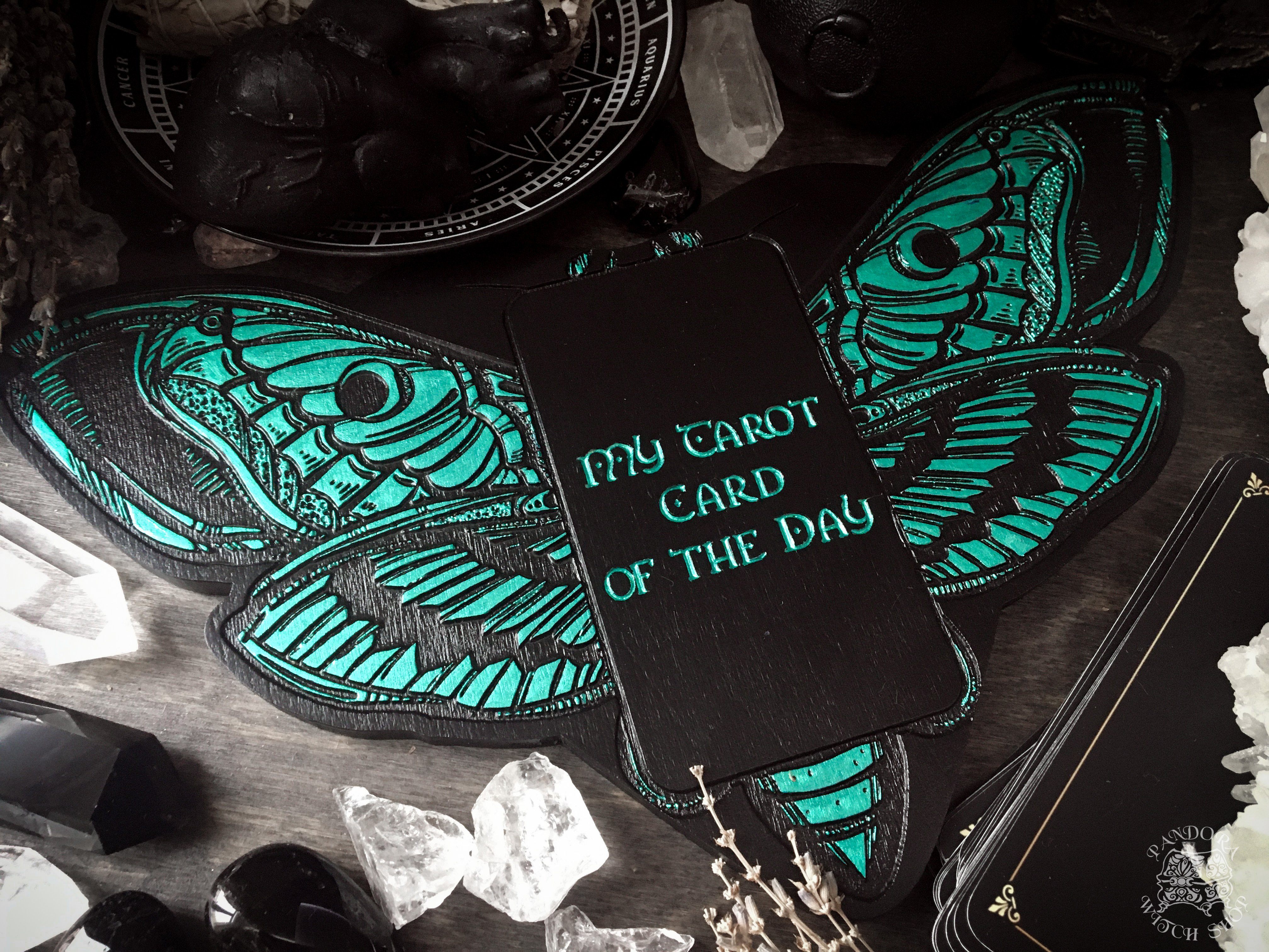 Tarot Board Card of the Day - EMERALD DEATH'S HEAD MOTH