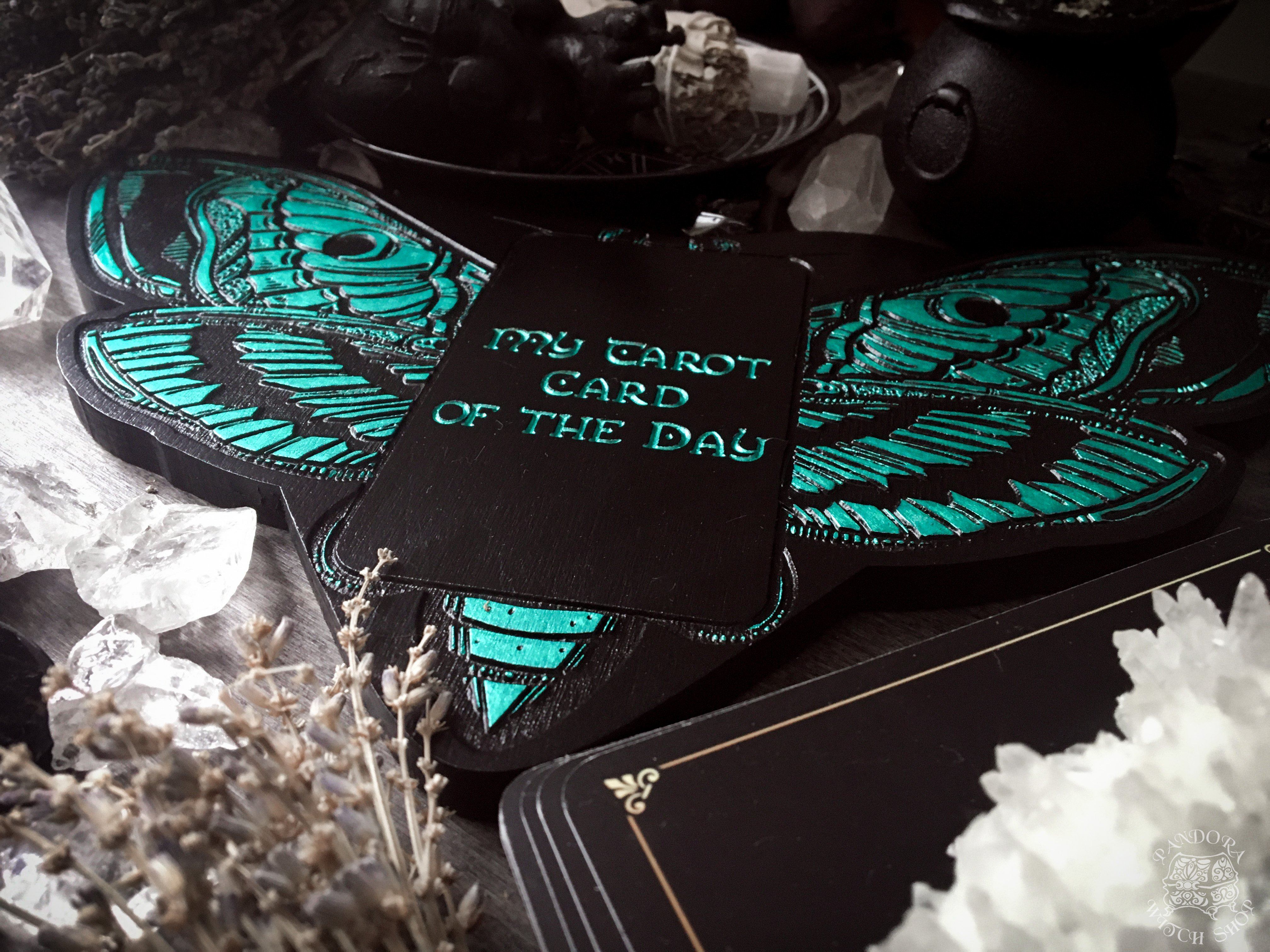 Tarot Board Card of the Day - EMERALD DEATH'S HEAD MOTH