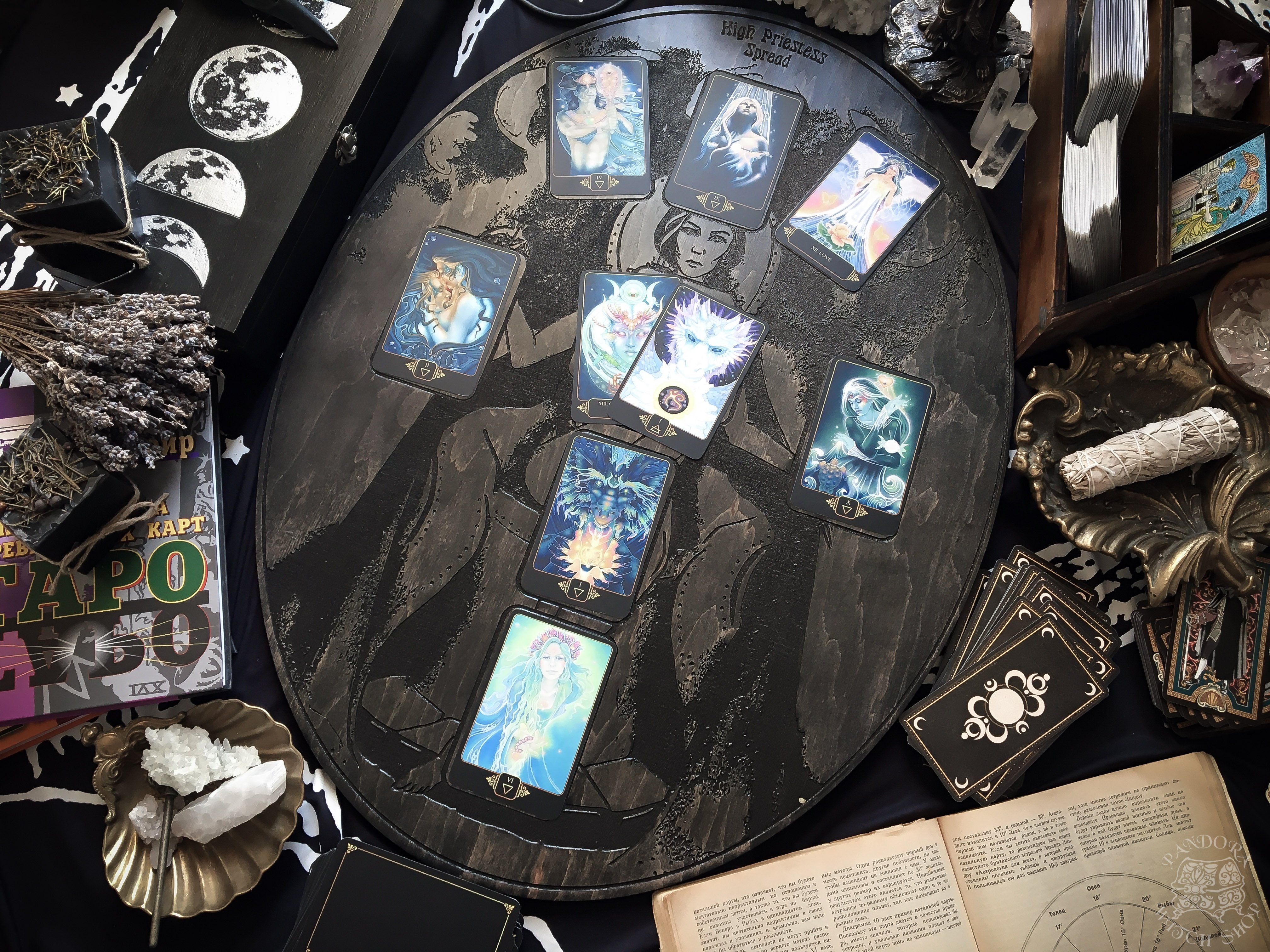 Tarot Spread Board High Priestess