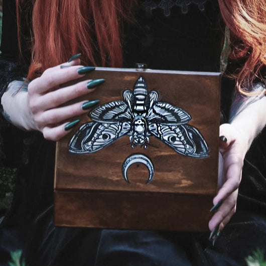 Box - Silver Death's head moth - SS