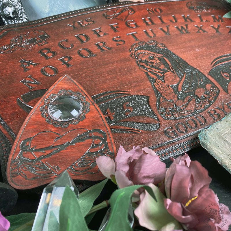 Ouija Board - Santa Muerte - Red wood - SS