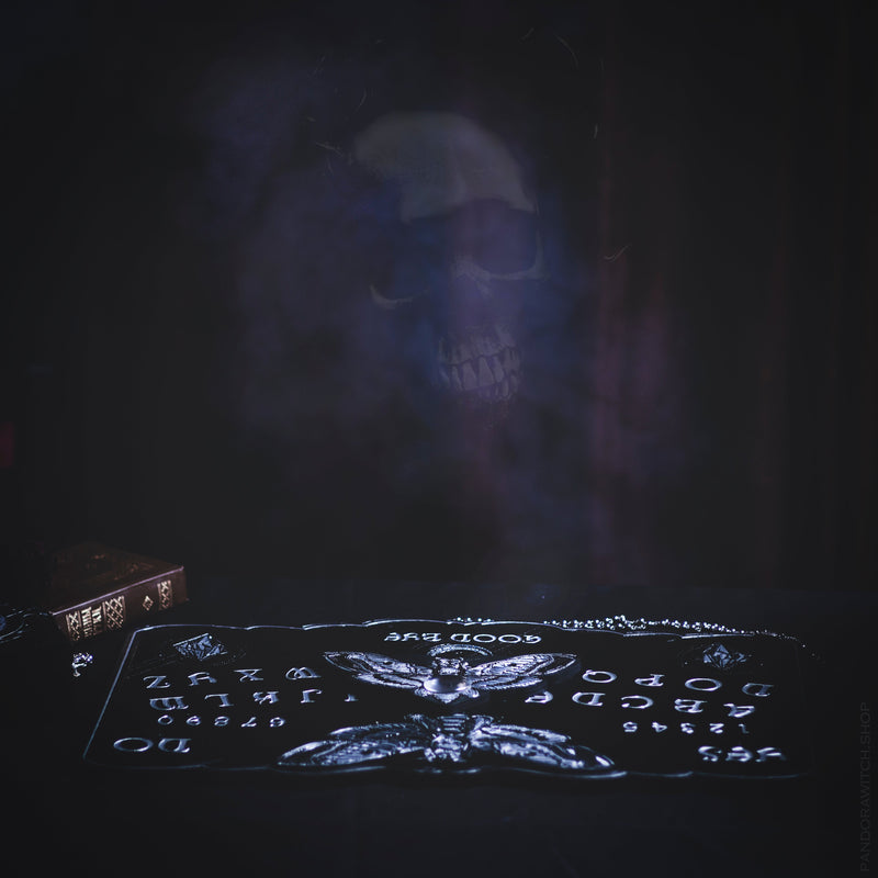 Ouija Board - Black and Silver Death's head moth - SS