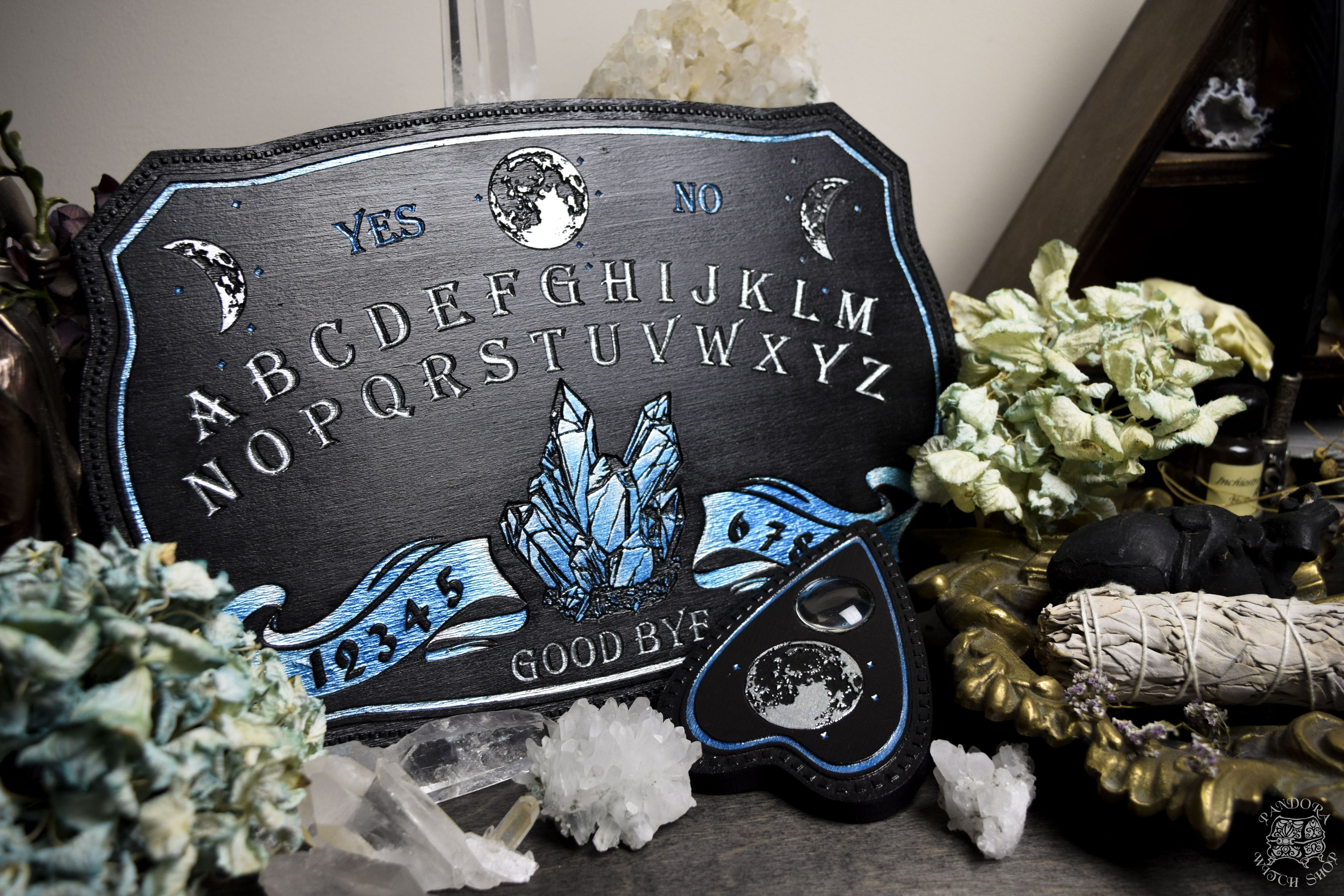 Ouija Board - Black and Lazur Crystals - SS