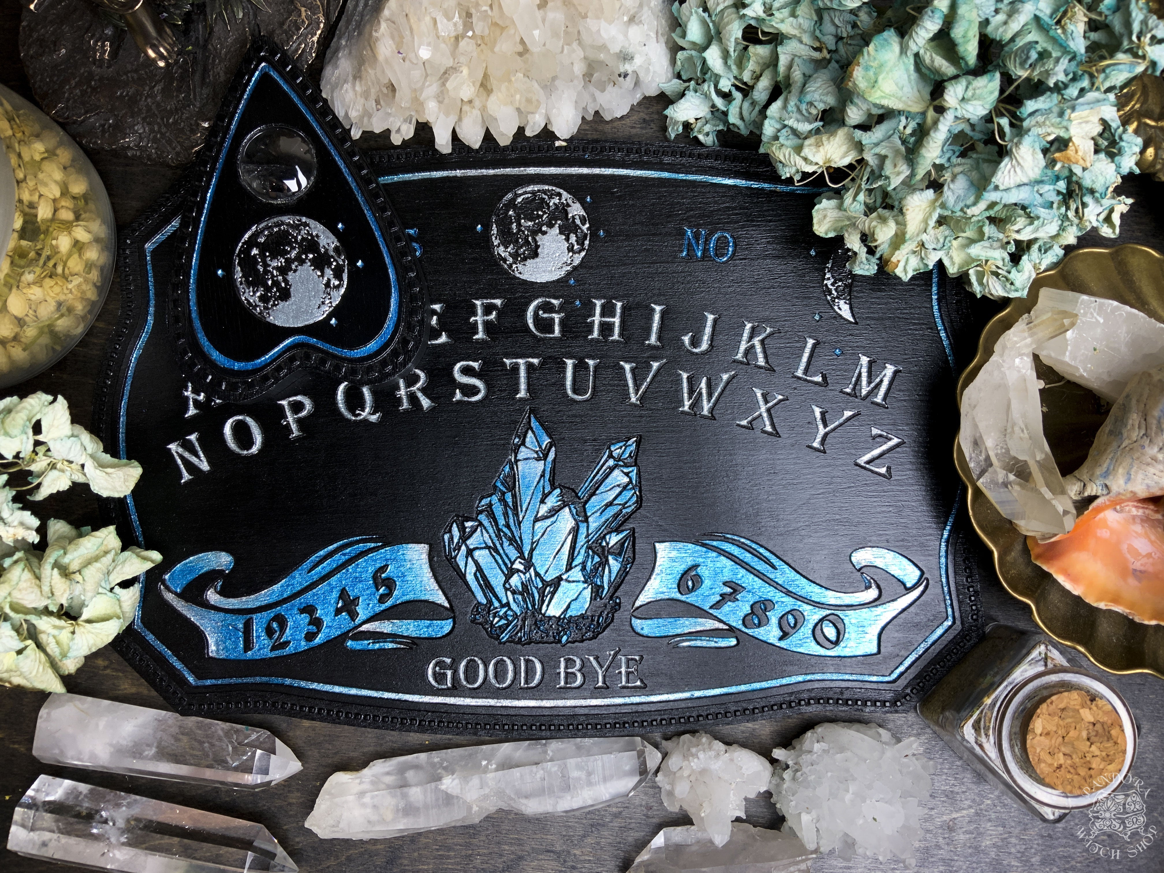 Ouija Board - Black and Lazur Crystals - SS