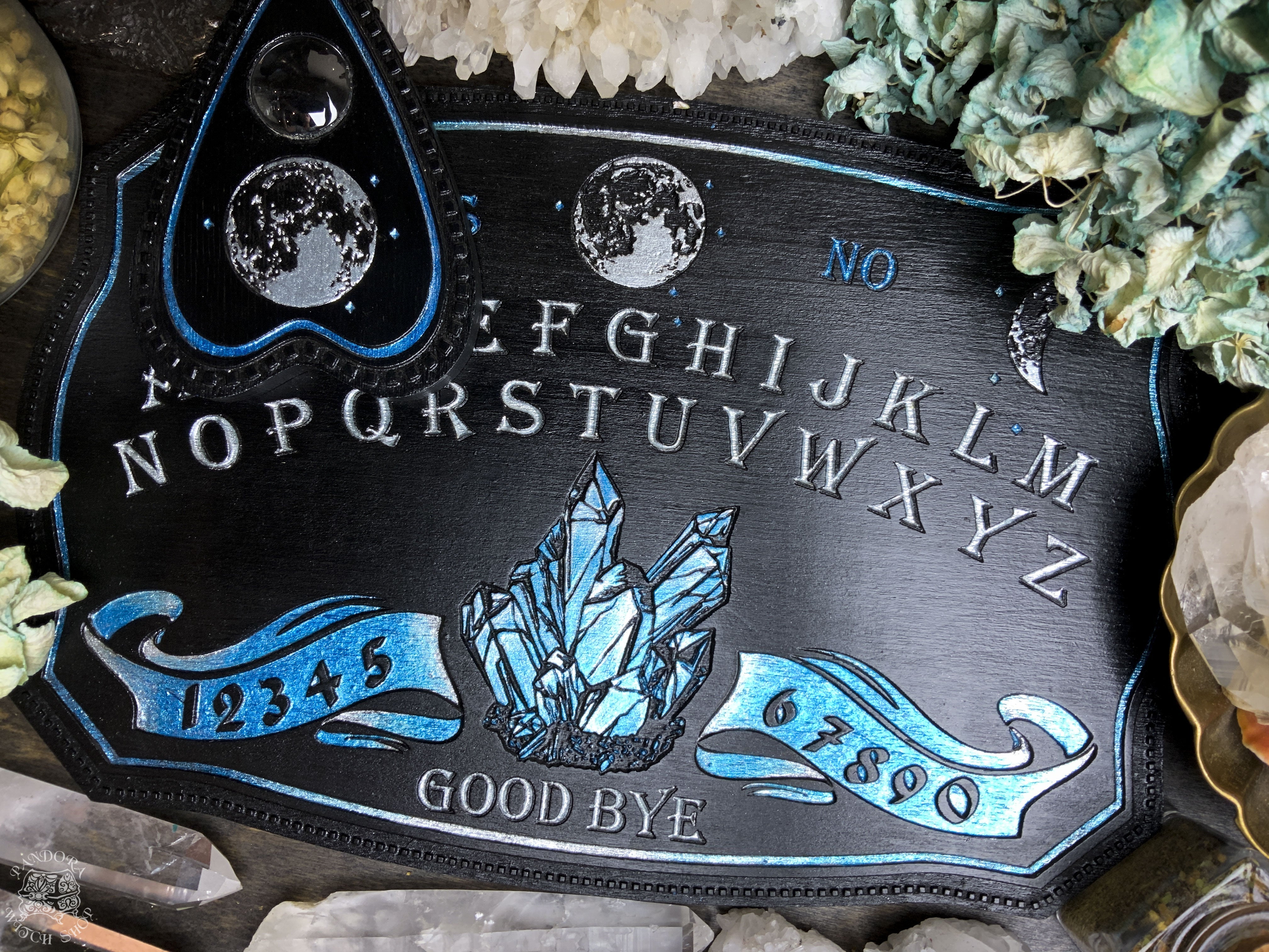 Ouija Board - Black and Lazur Crystals - SS