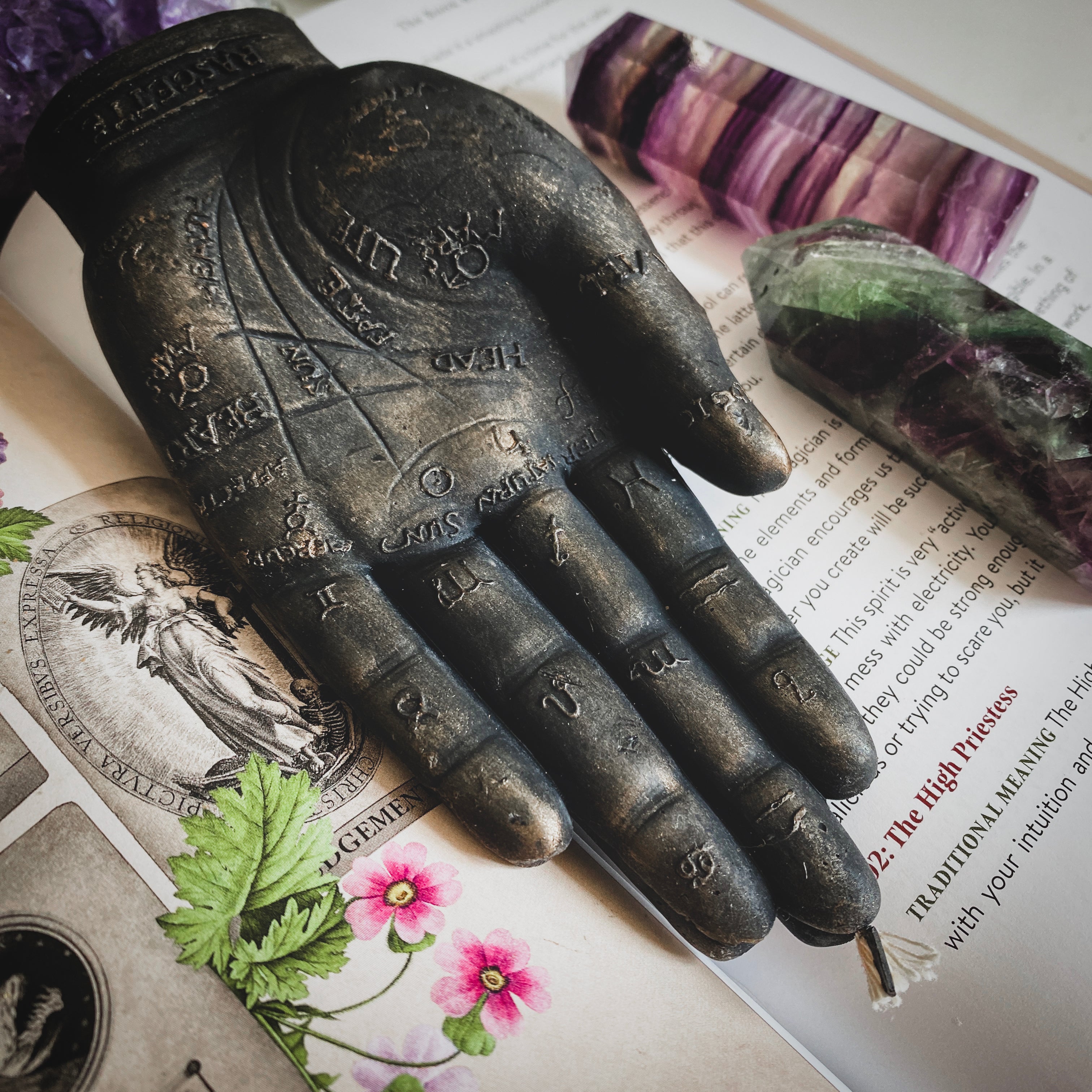 Palmist Hand - Beeswax candle